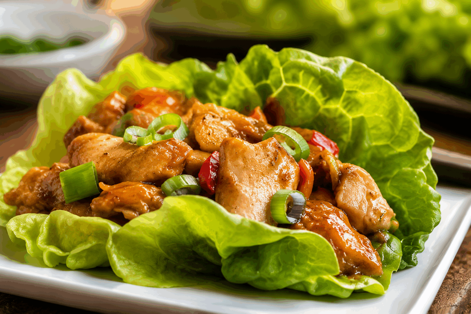 Wraps de laitue asiatiques ultra frais, prêts en 10 minutes, impossible à lâcher ! 🔥 Description Ces wraps de laitue asiatique sont une explosion de fraîcheur et de saveurs, combinant une garniture croquante et parfumée enveloppée dans des feuilles de laitue croquantes. Parfaits pour un repas léger, rapide et sain, ils s’inspirent des saveurs traditionnelles des cuisines du sud-est asiatique. Faciles à préparer, ils conviennent aussi bien pour un déjeuner estival que pour un apéritif convivial. Informations Temps de préparation : 10 minutes Temps de cuisson : 5 minutes Nombre de portions : 4 personnes (environ 16 wraps) Difficulté : Facile Ingrédients Pour les wraps 1 grande laitue iceberg ou laitue romaine (feuilles entières et lavées) Pour la garniture 300 g de blanc de poulet ou tofu ferme 1 carotte moyenne, râpée 100 g de germes de soja frais 2 oignons nouveaux, finement émincés 1 petit piment rouge frais, finement haché (optionnel) 2 gousses d’ail, émincées 1 cuillère à soupe d’huile de sésame 1 cuillère à soupe de sauce soja salée 1 cuillère à soupe de sauce hoisin ou sauce aux prunes 1 cuillère à café de miel ou sirop d’agave 1 cuillère à soupe de jus de citron vert frais Quelques feuilles de coriandre fraîche 2 cuillères à soupe de cacahuètes grillées non salées, grossièrement concassées Préparation Détache délicatement les feuilles de laitue, rince-les sous l’eau froide et sèche-les soigneusement avec un torchon propre ou une essoreuse à salade. Coupe le blanc de poulet ou le tofu en petits dés ou émincés fins. Fais chauffer l’huile de sésame dans une poêle à feu moyen-vif. Ajoute l’ail et le piment, fais revenir 30 secondes sans brûler. Ajoute le poulet ou le tofu, saisis-le 4 à 5 minutes jusqu’à ce qu’il soit bien doré et cuit, en remuant régulièrement. Incorpore la sauce soja, la sauce hoisin, le miel et mélange bien pour enrober la garniture. Laisse cuire encore 1 minute et retire du feu. Dans un bol, mélange la carotte râpée, les germes de soja, les oignons nouveaux et la coriandre ciselée. Ajoute la garniture chaude au mélange de légumes, verse le jus de citron vert et mélange délicatement. Dispose les feuilles de laitue sur un plat, garnis-les de la préparation au centre de chaque feuille. Parseme de cacahuètes concassées pour apporter du croquant et sers immédiatement. Astuces Prends soin de bien sécher les feuilles de laitue pour éviter qu’elles deviennent détrempées. Pour une version végétarienne, remplace le poulet par du tofu ferme ou des champignons émincés. Prépare la garniture à l’avance et assemble les wraps juste avant de servir pour garder toute la fraîcheur. Tu peux varier les herbes aromatiques en ajoutant de la menthe ou du basilic thaï pour encore plus de saveurs exotiques. Service Présente les wraps de laitue dans un plat de service en disposant les feuilles garnies joliment côte à côte. Ces wraps se marient parfaitement avec un bol de riz jasmin parfumé ou une soupe claire asiatique pour compléter un repas léger. Idéal pour un déjeuner d’été, un apéritif dînatoire ou un repas convivial entre amis.
