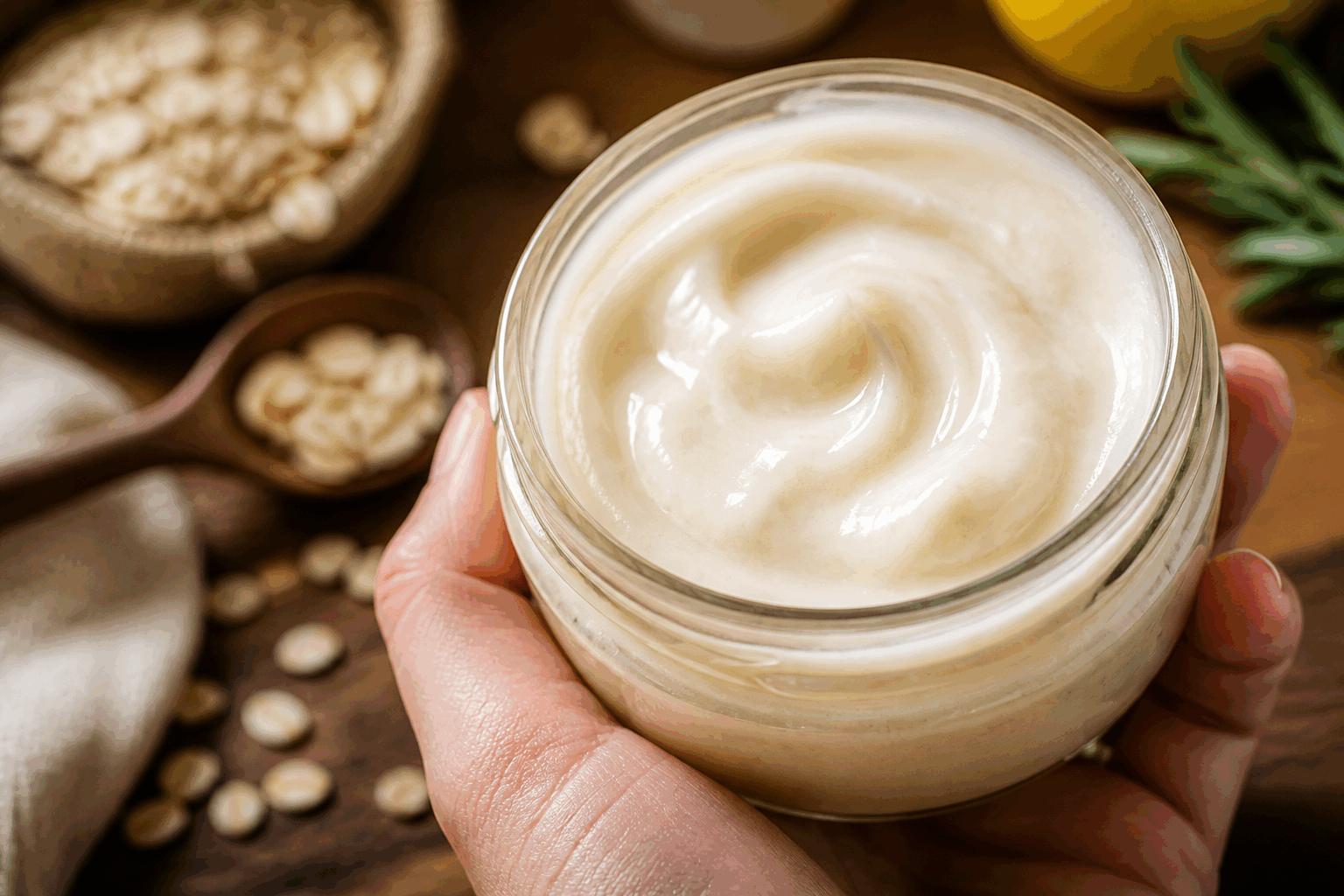 Yaourt d’avoine maison en 5 min, riche en probiotiques pour une santé au top ! ✨😍 Description Ce yaourt d’avoine maison est une alternative végétale, onctueuse et légèrement acidulée, parfaite pour ceux qui cherchent à intégrer des probiotiques naturels dans leur alimentation. Facile et rapide à préparer, il apporte douceur et fraîcheur pour un petit déjeuner ou un encas sain et gourmand. Informations Temps de préparation : 5 minutes Temps de fermentation : 8 à 12 heures Nombre de portions : 4 Difficulté : Facile Ingrédients Pour le yaourt d’avoine 800 ml de boisson d’avoine nature (sans sucre ajouté) 2 cuillères à soupe de yaourt nature végétal ou de yaourt d’avoine existant (avec ferments actifs) 1 cuillère à soupe de sirop d’érable ou de sucre de coco (facultatif, pour adoucir) Pour l’ensemencement probiotique (optionnel) 1 gélule de probiotiques en poudre (100% végétale, contenant des lactobacilles) Préparation Chauffe légèrement la boisson d’avoine à environ 40°C, elle doit être tiède, pas chaude, pour ne pas tuer les ferments. Dans un bol propre, mélange la boisson d’avoine tiède avec le yaourt végétal ou le yaourt d’avoine en remuant bien pour homogénéiser. Si tu utilises des probiotiques en poudre, ouvre la gélule et verse la poudre dans le mélange. Mélange délicatement. Ajoute le sirop d’érable ou le sucre de coco si tu souhaites un yaourt un peu sucré et remue à nouveau. Verse le mélange dans des pots en verre propres, ferme-les mais pas hermétiquement (l’air doit circuler un peu). Place les pots dans un environnement chaud à environ 25-30°C (par exemple un four éteint avec la lumière allumée, ou une yaourtière) pendant 8 à 12 heures selon l’acidité désirée. Une fois la fermentation terminée, ferme hermétiquement les pots et place-les au réfrigérateur au moins 2 heures avant de déguster pour raffermir le yaourt. Astuces Veille à ce que la boisson d’avoine ne contienne ni stabilisant ni additif qui pourraient empêcher la fermentation. Utilise un yaourt de départ avec des ferments actifs bien indiqués pour lancer la fermentation efficacement. Si tu n’as pas de yaourtière, une boîte thermos ou une couverture pour maintenir la chaleur est une bonne alternative. La fermentation peut être ajustée : plus elle dure, plus le yaourt devient acidulé. Goûte régulièrement pour trouver ton équilibre préféré. Service Sers ce yaourt d’avoine nature ou accompagné de fruits frais, de graines de chia ou de noix pour un petit déjeuner sain. Il est parfait aussi en dessert léger ou en snack à toute heure. Sa texture douce et ses probiotiques raviront ceux qui ont une alimentation végétale et cherchent à prendre soin de leur microbiote intestinal.