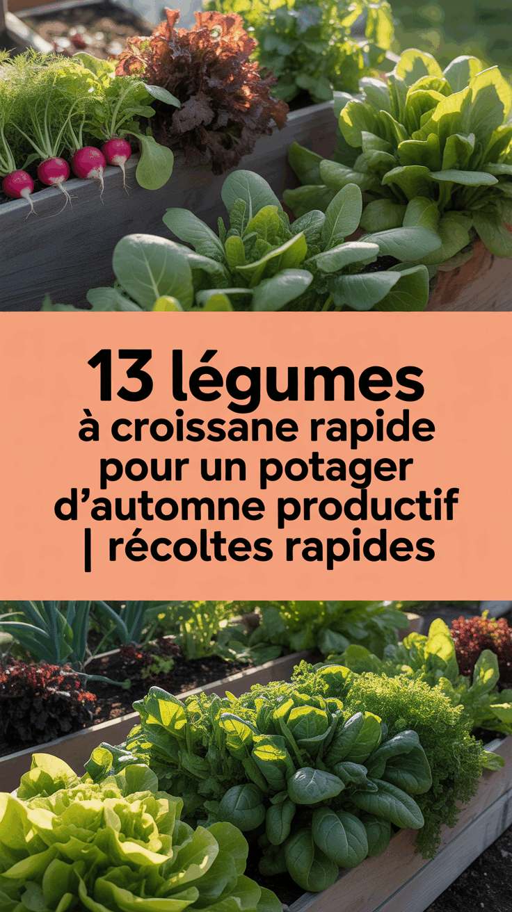 13 Légumes à Croissance Rapide pour un Potager d'Automne Productif | Récoltes Rapides