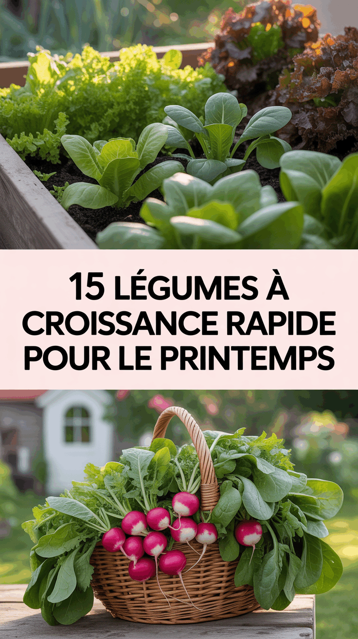 15 Légumes à Croissance Rapide pour le Printemps
