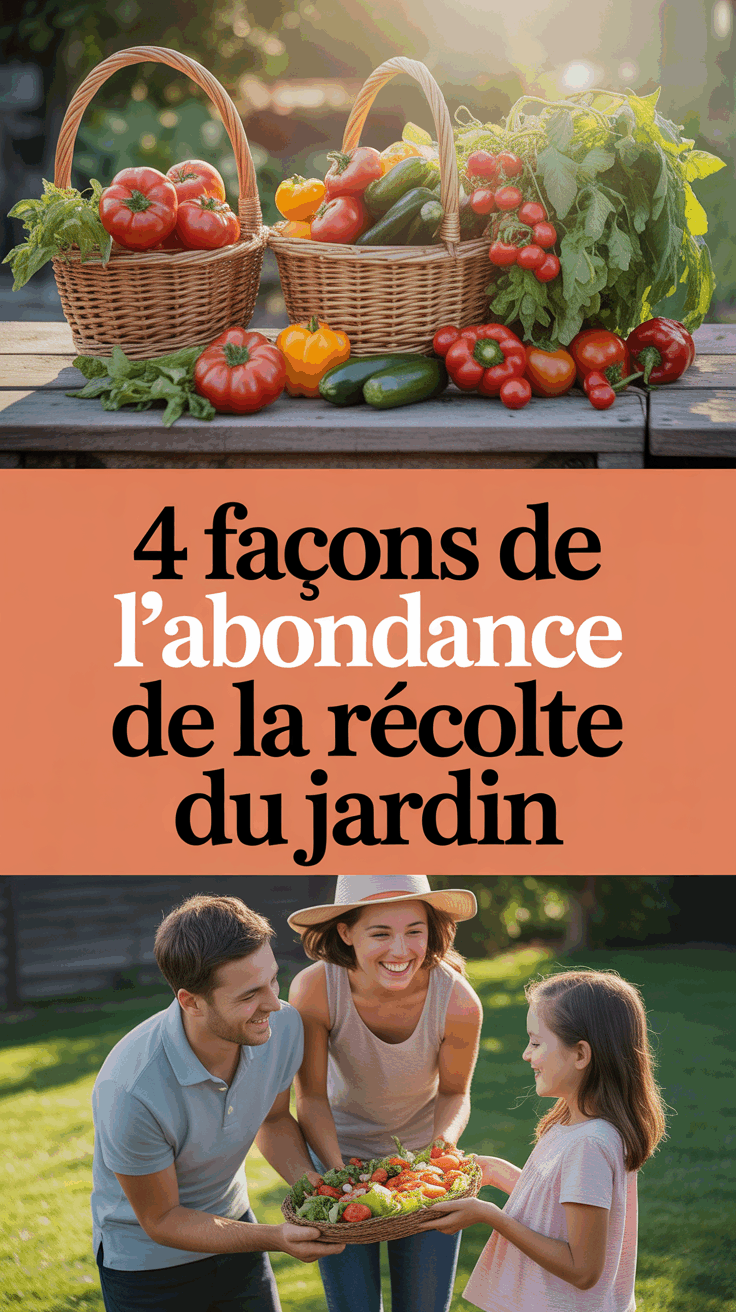 4 façons de partager l'abondance de la récolte du jardin