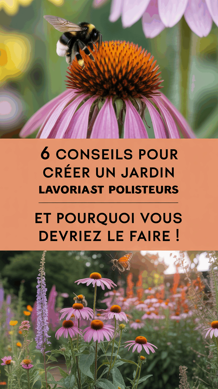 6 conseils pour créer un jardin favorisant les pollinisateurs et pourquoi vous devriez le faire !