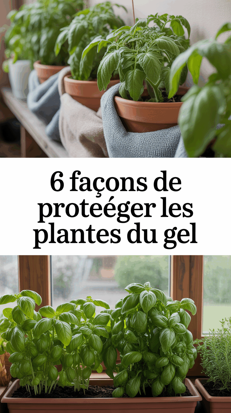 6 façons de protéger les plantes du gel