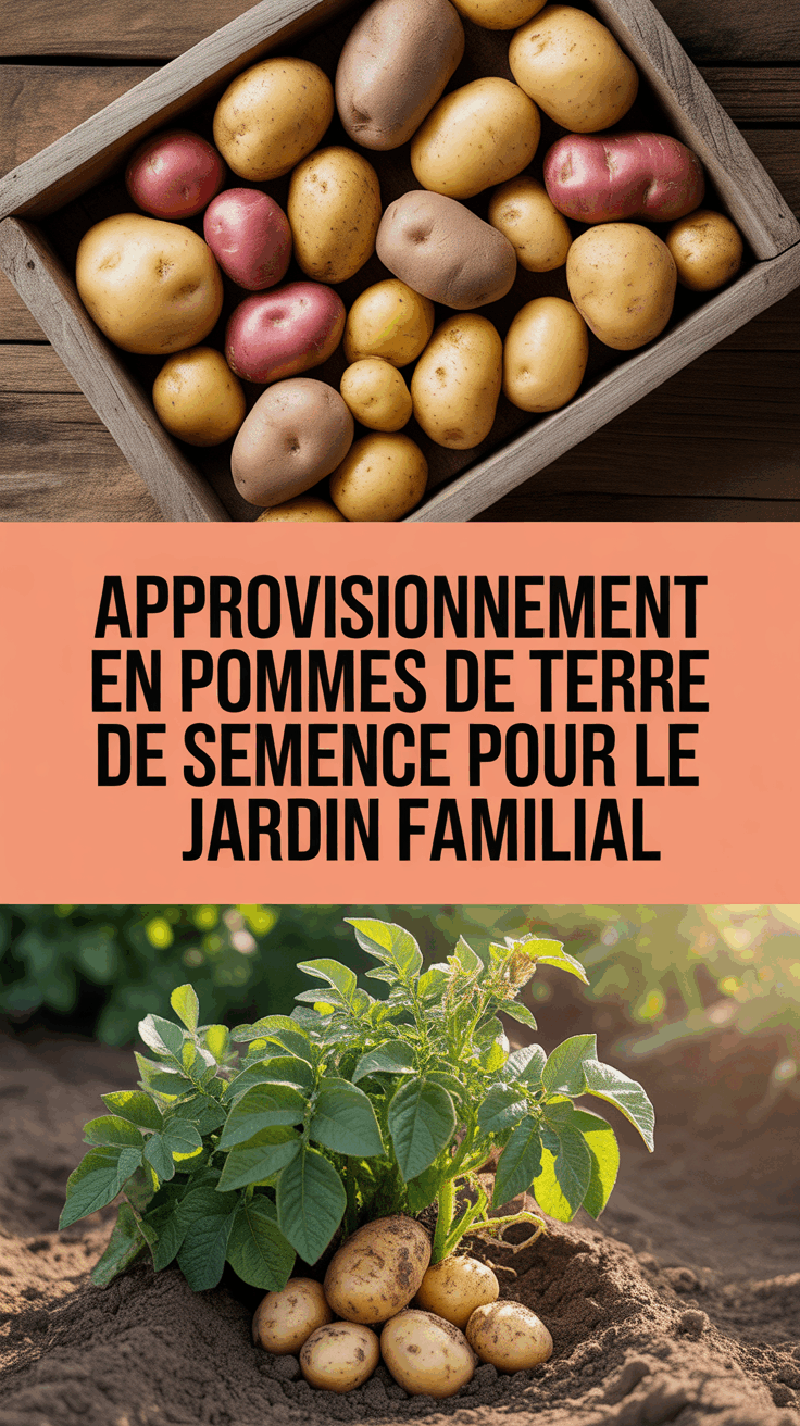 Approvisionnement en pommes de terre de semence pour le jardin familial