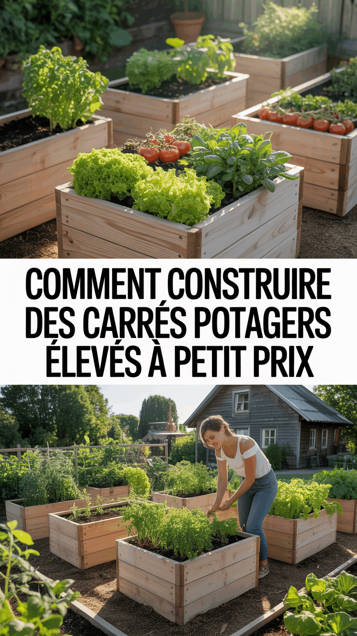 Comment Construire des Carrés Potagers Élevés à Petit Prix