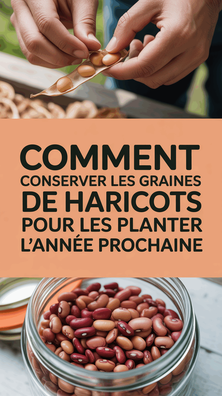 Comment conserver les graines de haricots pour les planter l'année prochaine