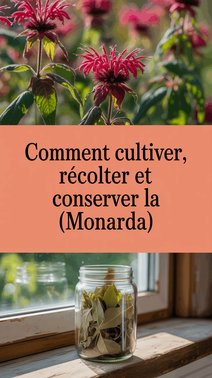 Comment cultiver, récolter et conserver la monarde (Monarda)