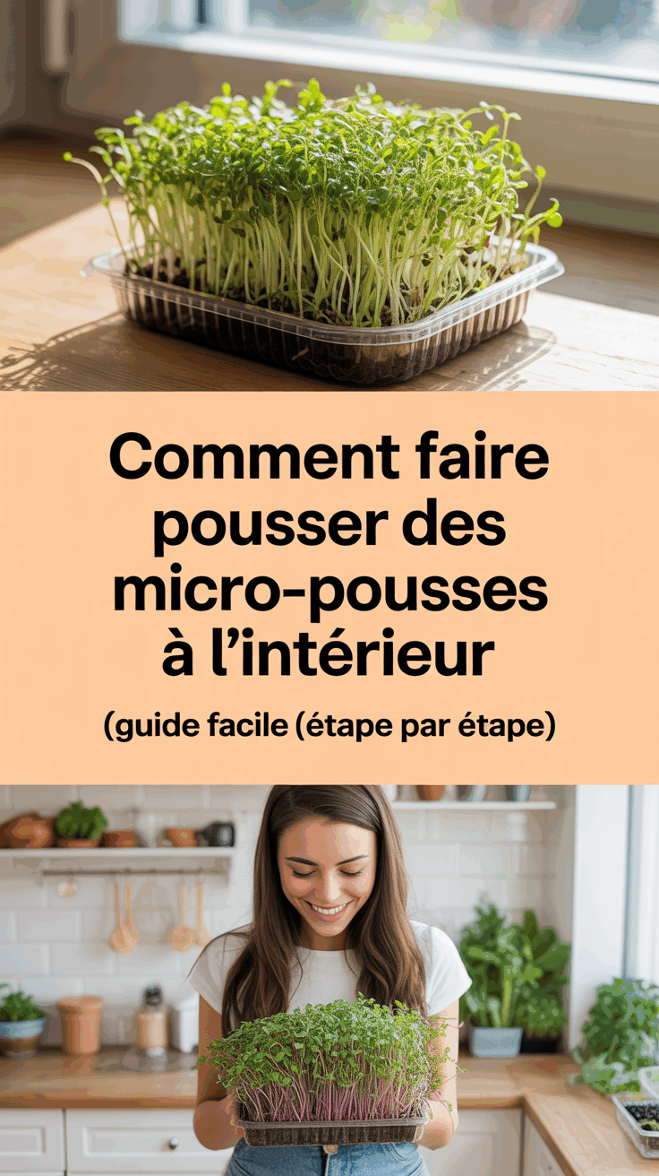 Comment faire pousser des micro-pousses à l&rsquo;intérieur (Guide facile étape par étape)