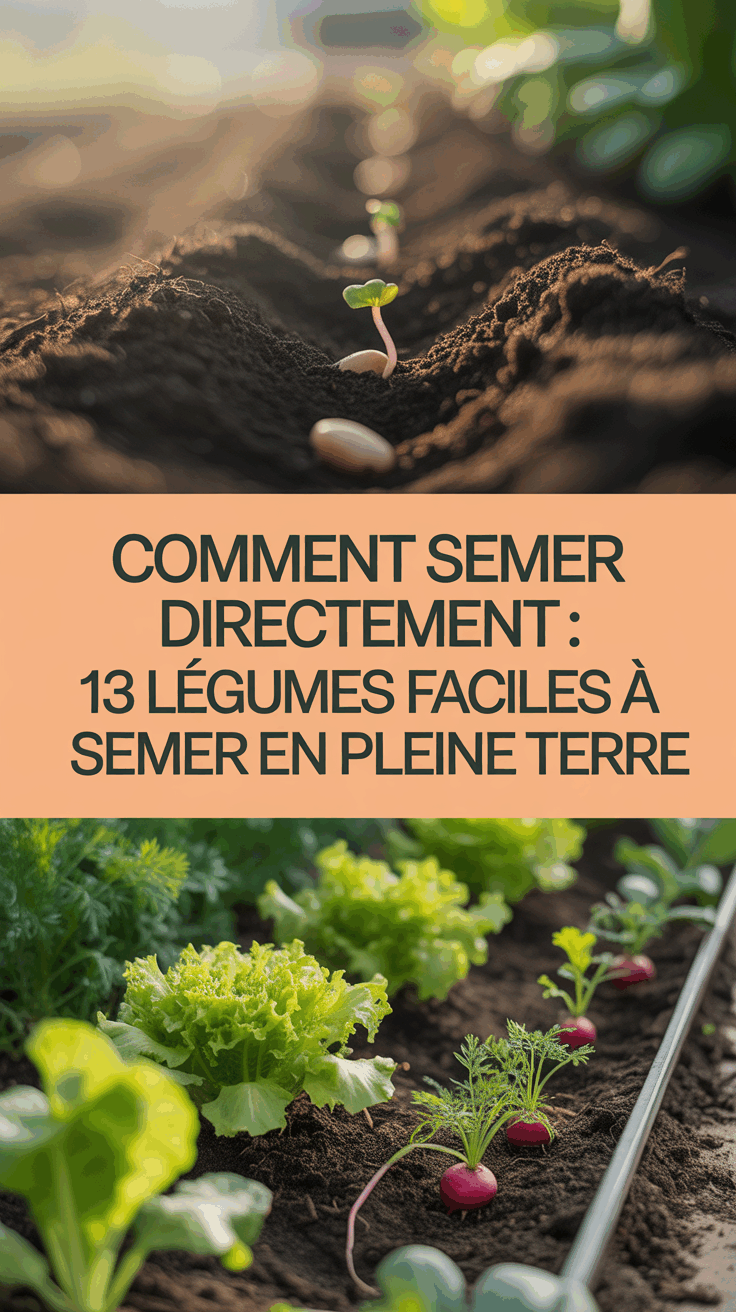 Comment semer directement : 13 légumes faciles à semer en pleine terre