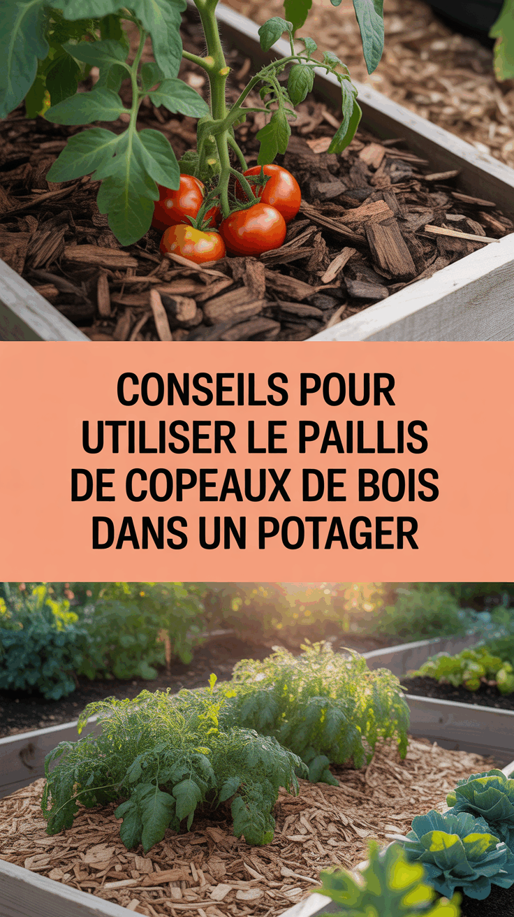 Conseils pour utiliser le paillis de copeaux de bois dans un potager