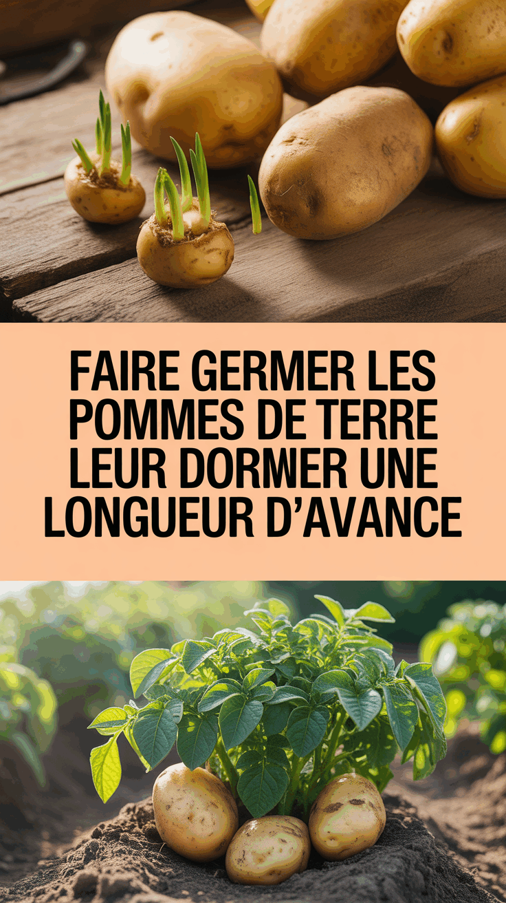 Faire germer les pommes de terre leur donne une longueur d'avance