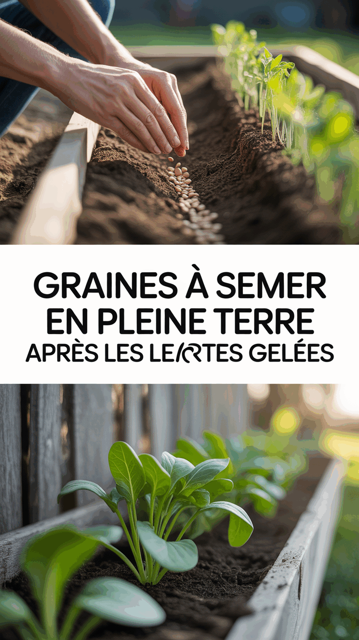 Graines à semer en pleine terre après les dernières gelées