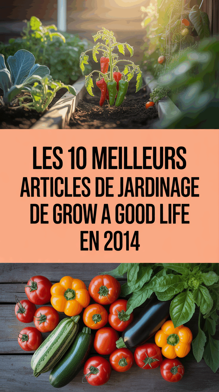 Les 10 meilleurs articles de jardinage de Grow a Good Life en 2014