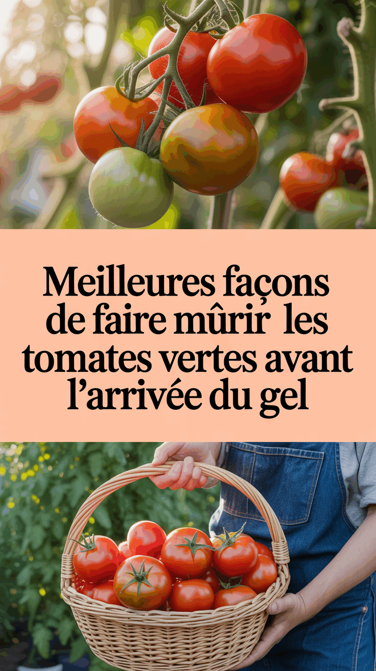 Meilleures façons de faire mûrir les tomates vertes avant l'arrivée du gel