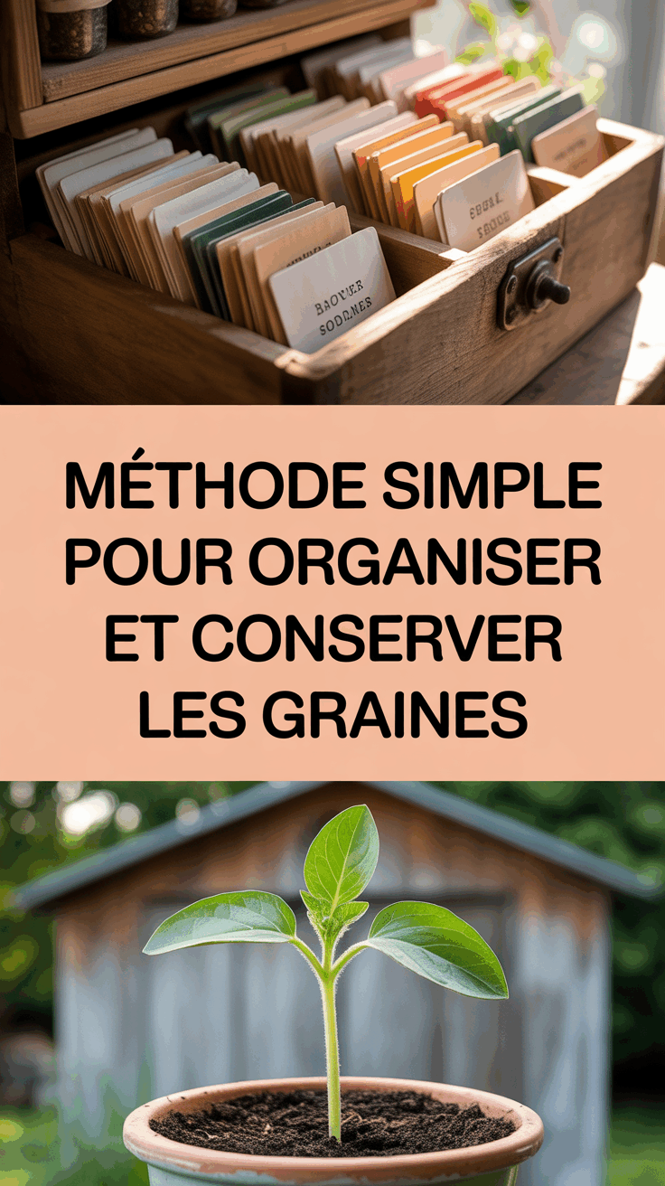 Méthode simple pour organiser et conserver les graines