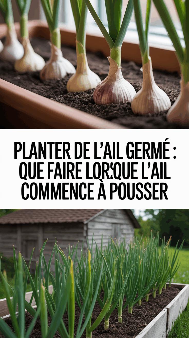 Planter de l'ail germé : que faire lorsque l'ail commence à pousser