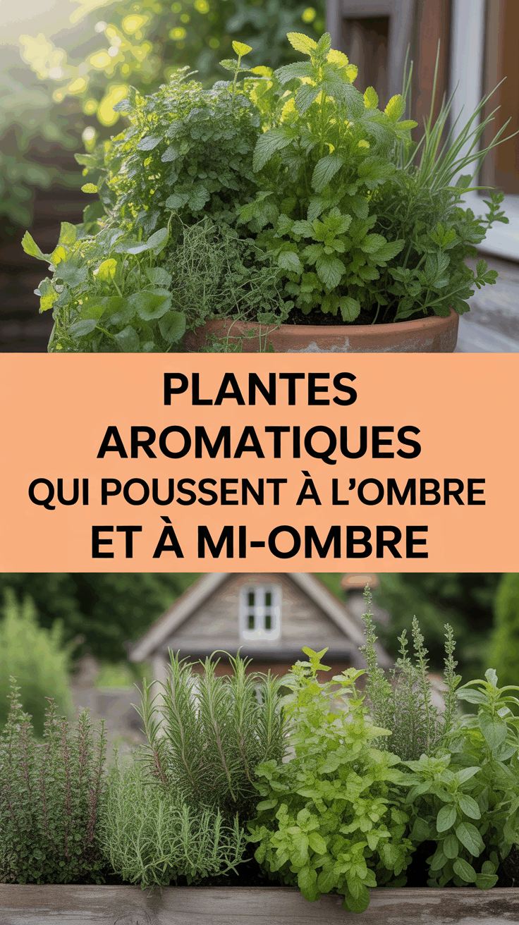 Plantes aromatiques qui poussent à l’ombre et à mi-ombre
