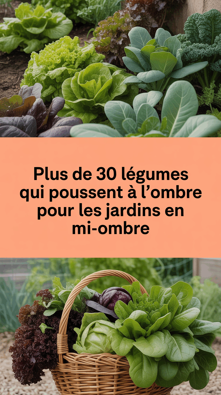 Plus de 30 légumes qui poussent à l'ombre pour les jardins en mi-ombre