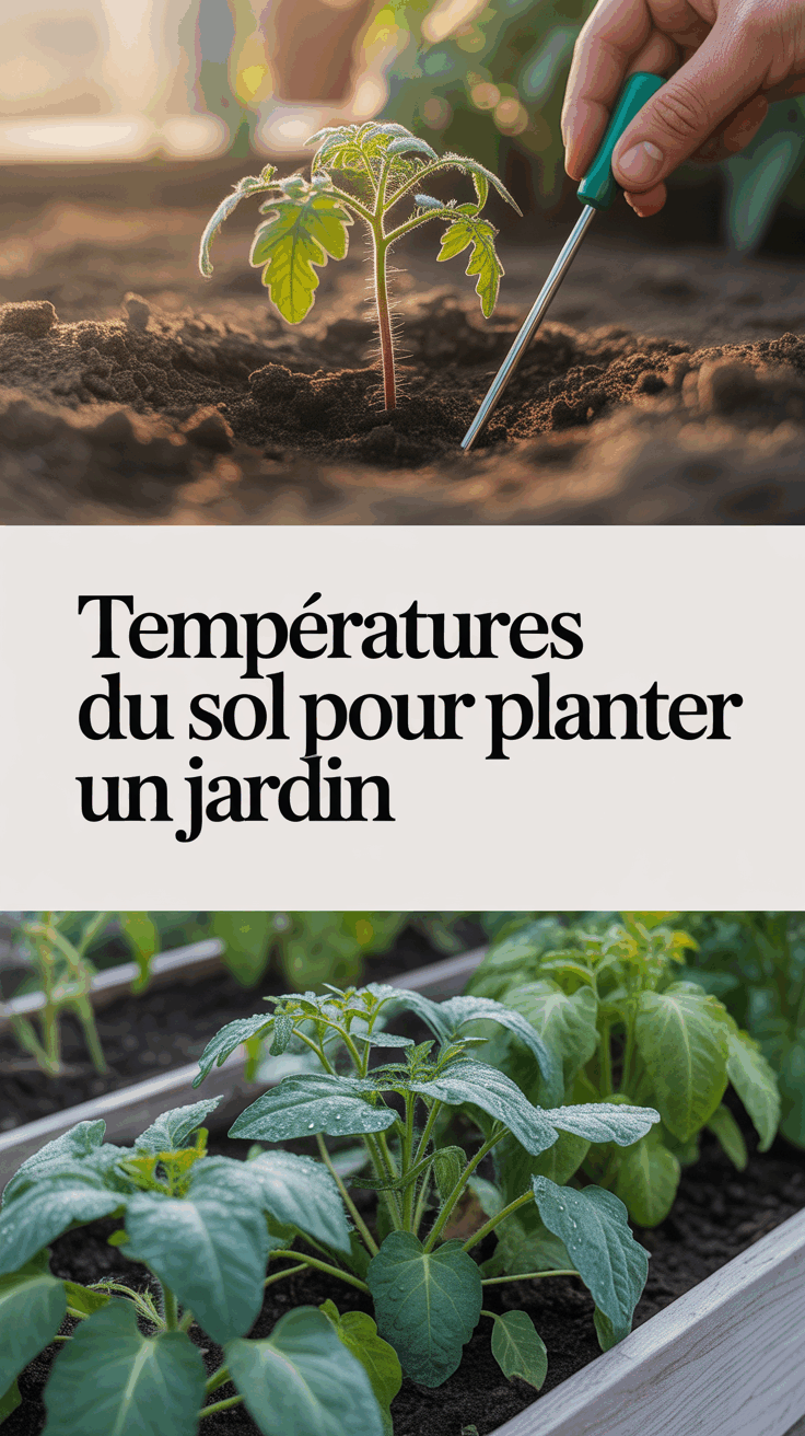 Températures du sol pour planter un jardin