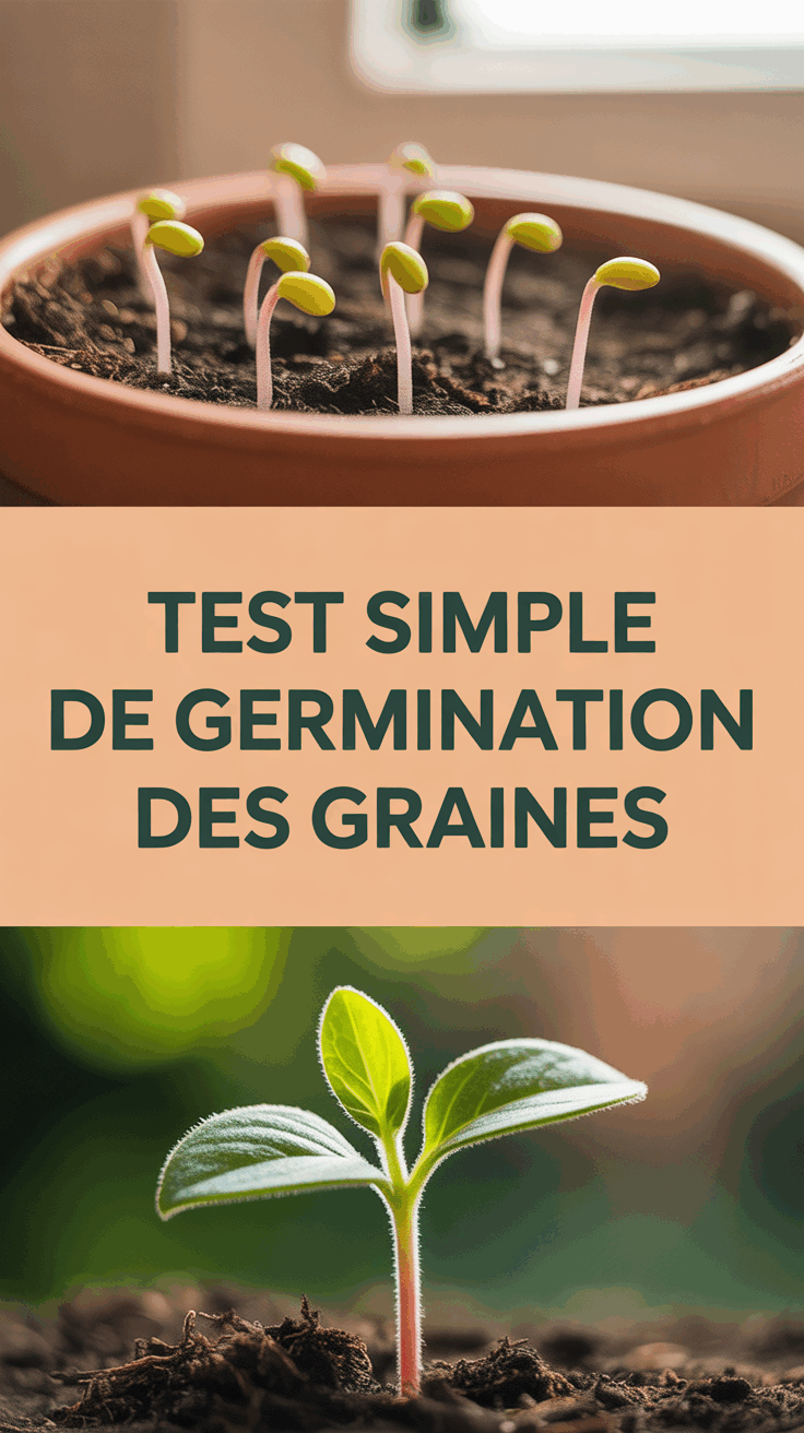 Test simple de germination des graines