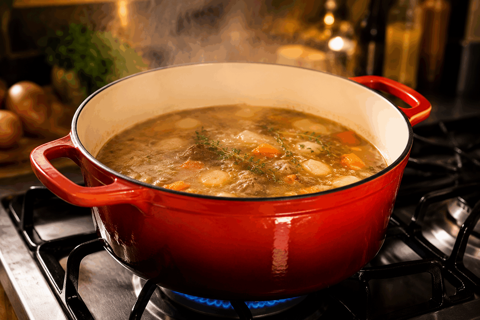 3 astuces de grand-mère pour cuisiner malin et économiser sur vos factures d’énergie 🔥 Description Cette recette originale vous propose trois astuces culinaires inspirées des secrets de nos grands-mères pour cuisiner intelligemment tout en réduisant votre consommation d’énergie. Ces méthodes simples permettent de préparer des plats savoureux avec moins de dépense en électricité ou gaz, idéales pour un quotidien économique et écologique. Grâce à ces techniques, vous apprendrez à optimiser la cuisson, à conserver la chaleur et à utiliser les restes de manière gourmande. Parfait pour toutes les occasions, ces astuces allient tradition et bon sens en cuisine. Informations Temps de préparation : 15 minutes Temps de cuisson : Variable selon la méthode (15 à 30 minutes) Nombre de portions : Adaptable selon la recette choisie Difficulté : Facile Ingrédients Pour la cuisson maline 2 cuillères à soupe d’huile d’olive 500 g de légumes de saison (carottes, pommes de terre, courgettes, etc.) 300 g de viande ou substitut végétal (optionnel) 1 litre d’eau Sel et poivre selon goût Pour la conservation de la chaleur Un autocuiseur ou casserole avec couvercle hermétique Un torchon propre ou une couverture légère Pour la réutilisation des restes Restes de légumes, sauces, viandes Œufs, fromage râpé, herbes fraîches Préparation Préchauffez une casserole ou un autocuiseur avec un filet d’huile d’olive. Faites revenir légèrement vos légumes et viande pour concentrer les saveurs tout en réduisant le temps de cuisson. Ajoutez l’eau, salez et poivrez, puis couvrez immédiatement avec un couvercle hermétique. Baissez le feu au minimum et laissez mijoter en utilisant la cuisson basse température pour économiser de l’énergie. Lorsque la cuisson est terminée, éteignez le feu mais laissez le couvercle sur la casserole. Enveloppez-la dans un torchon épais pour garder la chaleur et permettre aux aliments de finir de cuire doucement sans consommation supplémentaire d’énergie. Pour réutiliser les restes, mélangez-les avec des œufs battus et du fromage râpé. Versez dans un plat, assaisonnez avec des herbes fraîches et faites gratiner rapidement au four ou à la poêle en économisant du temps grâce à la chaleur résiduelle. Astuces Utilisez un autocuiseur : il réduit significativement le temps de cuisson et la consommation d’énergie. Préparez vos plats en grande quantité pour profiter de la chaleur résiduelle lors de la réchauffe, évitant ainsi de rallumer le feu trop souvent. Cuisinez avec des légumes de saison qui demandent moins de temps et d’énergie pour être cuits. Pensez à conserver la chaleur après la cuisson en couvrant bien vos casseroles avec un torchon pour prolonger la cuisson passive. Service Ces astuces peuvent être appliquées à toutes sortes de plats mijotés, soupes, ou gratins. Servez-les accompagnés d’une salade fraîche ou d’un pain maison croustillant pour un repas complet et économique. Idéal pour les repas de semaine où l’on souhaite allier simplicité, saveur et économies d’énergie.