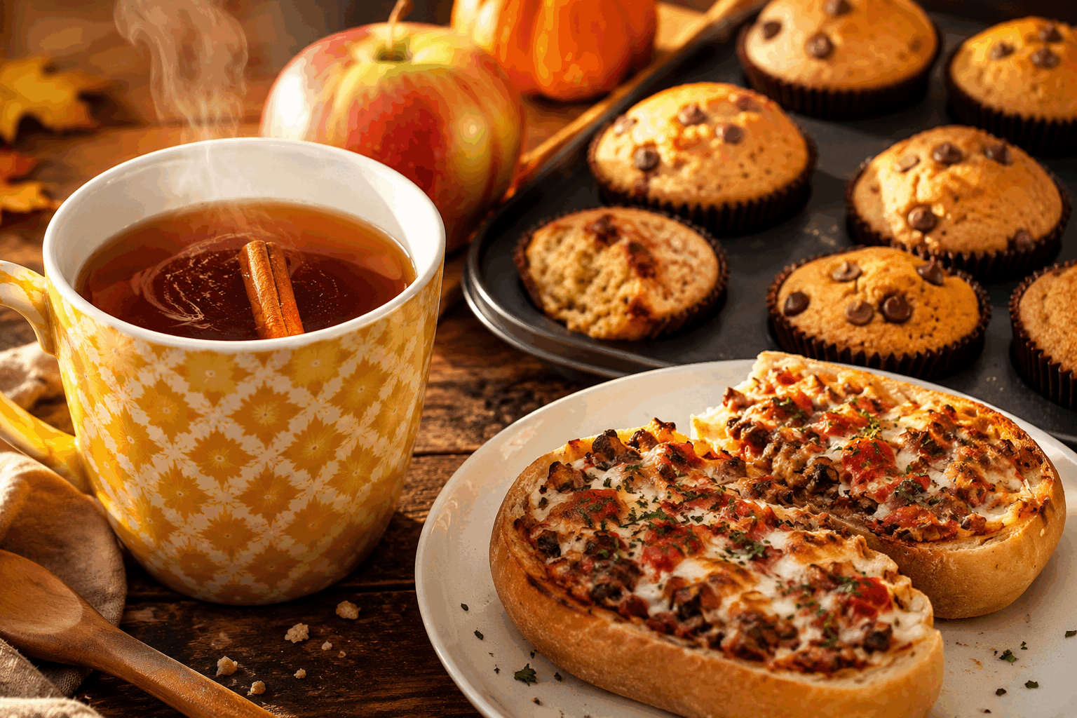 3 recettes d’automne prêtes en moins de 15 minutes, idéales pour cocooner 🍂👌 Description Ces trois recettes automnales sont conçues pour réchauffer les cœurs et les papilles en un temps record. Simples, savoureuses et généreuses, elles mettent à l’honneur les saveurs douces et réconfortantes de la saison, parfaites pour un moment cocooning à la maison. Informations Temps de préparation : 10 à 15 minutes Temps de cuisson : 0 à 10 minutes Nombre de portions : 2 à 4 personnes selon la recette Difficulté : Facile Ingrédients Velouté de potimarron rapide 400 g de chair de potimarron 500 ml d’eau 1 cube de bouillon de légumes 10 cl de crème fraîche 1 pincée de noix de muscade Sel, poivre Salade tiède de pommes, noix et roquefort 2 pommes Granny Smith 100 g de roquefort 50 g de cerneaux de noix 100 g de mesclun ou salade mixte 2 cuillères à soupe d’huile de noix 1 cuillère à soupe de vinaigre de cidre Sel, poivre Tartines champignons et fromage frais 4 tranches de pain de campagne 200 g de champignons de Paris frais 150 g de fromage frais nature (type chèvre frais ou ricotta) 1 gousse d’ail 1 cuillère à soupe d’huile d’olive Persil frais Sel, poivre Préparation Velouté de potimarron : Coupe le potimarron en cubes. Dans une casserole, porte l’eau à ébullition avec le cube de bouillon. Ajoute le potimarron et laisse cuire 10 minutes. Mixez le potimarron avec la crème fraîche et la noix de muscade. Assaisonne selon ton goût puis réserve au chaud. Salade tiède de pommes et roquefort : Lave et coupe les pommes en fines tranches. Emiette le roquefort. Dans un saladier, mélange l’huile de noix et le vinaigre de cidre, ajoute sel et poivre. Ajoute les pommes, les noix, le mesclun et le roquefort. Mélange doucement et réserve. Tartines champignons et fromage frais : Nettoie et émince les champignons. Écrase l’ail. Fais chauffer l’huile d’olive dans une poêle, ajoute l’ail puis les champignons. Saisis-les 5 à 7 minutes jusqu’à ce qu’ils soient dorés. Sale et poivre. Fais griller rapidement les tranches de pain. Tartine-les généreusement de fromage frais puis dépose les champignons dessus. Parsème de persil frais haché. Astuces Pour un velouté encore plus onctueux, ajoute une petite pomme de terre en même temps que le potimarron. Choisis des pommes fermes et acidulées pour garder de la fraîcheur dans la salade. Utilise un pain de campagne bien croustillant pour des tartines qui ne ramollissent pas trop vite. Tu peux remplacer le roquefort par du fromage de chèvre frais pour une salade plus douce. Service Sers ces recettes accompagnées d’une boisson chaude comme un thé à la cannelle ou un vin blanc léger. Ce trio se prête idéalement à un déjeuner ou dîner automnal cosy, seul ou en compagnie, pour un moment chaleureux et gourmand sans prise de tête.