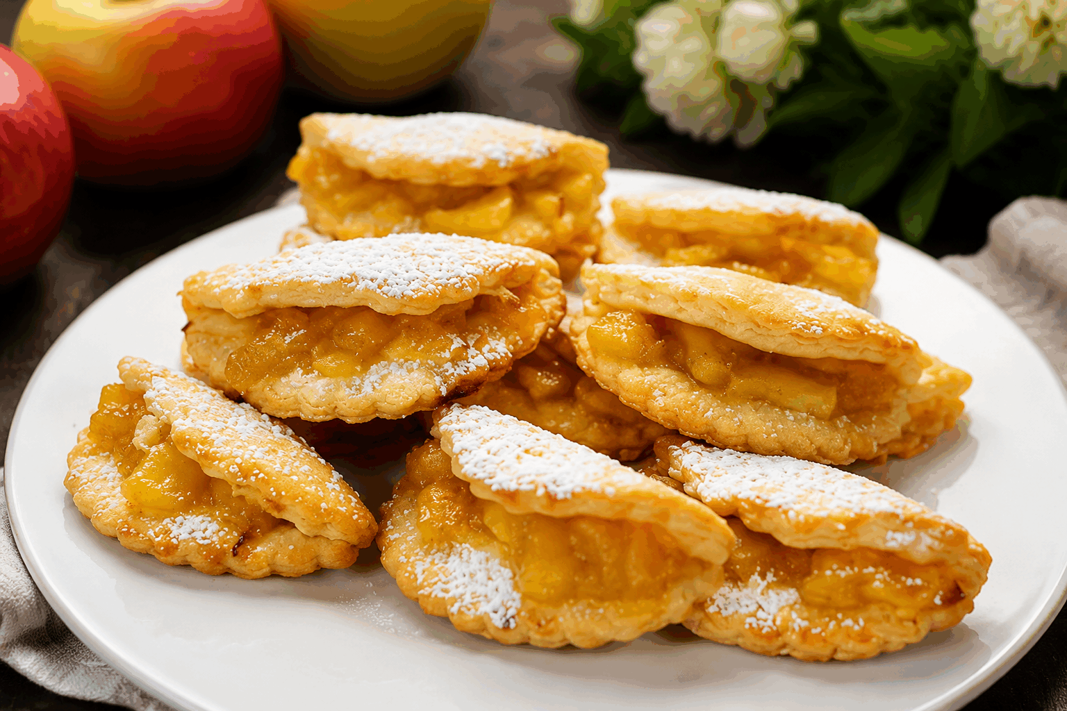 5 minutes, 3 ingrédients : le dessert pomme-œuf qui fond en bouche 😍 Description Ce dessert express combine la douceur naturelle de la pomme et la texture fondante d’un appareil à base d’œuf, pour un résultat délicat et léger. Rapide à préparer, il peut surprendre par sa simplicité et son goût subtil, idéal pour une gourmandise saine et naturelle à tout moment. Informations Temps de préparation : 5 minutes Temps de cuisson : 10 minutes Nombre de portions : 2 personnes Difficulté : Facile Ingrédients Pour le dessert 2 grosses pommes (type Golden ou Gala) 2 œufs entiers 20 g de sucre blond (ou miel liquide) Préparation Préchauffe le four à 180°C (chaleur tournante de préférence). Épluche les pommes, enlève le cœur et coupe-les en fines tranches régulières, que tu disposeras en rosace dans deux petits ramequins ou un plat à gratin individuel. Dans un bol, bats les œufs avec le sucre ou le miel jusqu’à obtenir un mélange homogène et légèrement mousseux. Verse doucement ce mélange sur les pommes, en veillant à bien les recouvrir, cela formera une sorte d’appareil léger. Enfourne les ramequins pour environ 10 minutes, le dessus doit être légèrement doré et l’ensemble fondant sans être liquide. Sors les desserts du four et laisse tiédir quelques minutes avant de déguster pour profiter pleinement de cette texture fondante et de la douceur des pommes. Astuces Choisis des pommes sucrées et peu acides pour un rendu naturellement doux. Si tu n’as pas de sucre, remplace-le simplement par un filet de miel ou de sirop d’érable. Pour rendre le dessert encore plus parfumé, ajoute un peu de cannelle ou de vanille dans l’appareil œuf-sucre. Utilise des ramequins individuels pour une cuisson plus rapide et une présentation élégante. Service Sers ce dessert tiède, nature ou accompagné d’une boule de glace à la vanille pour un contraste chaud-froid. Il est parfait en fin de repas léger ou comme collation réconfortante en toute simplicité.