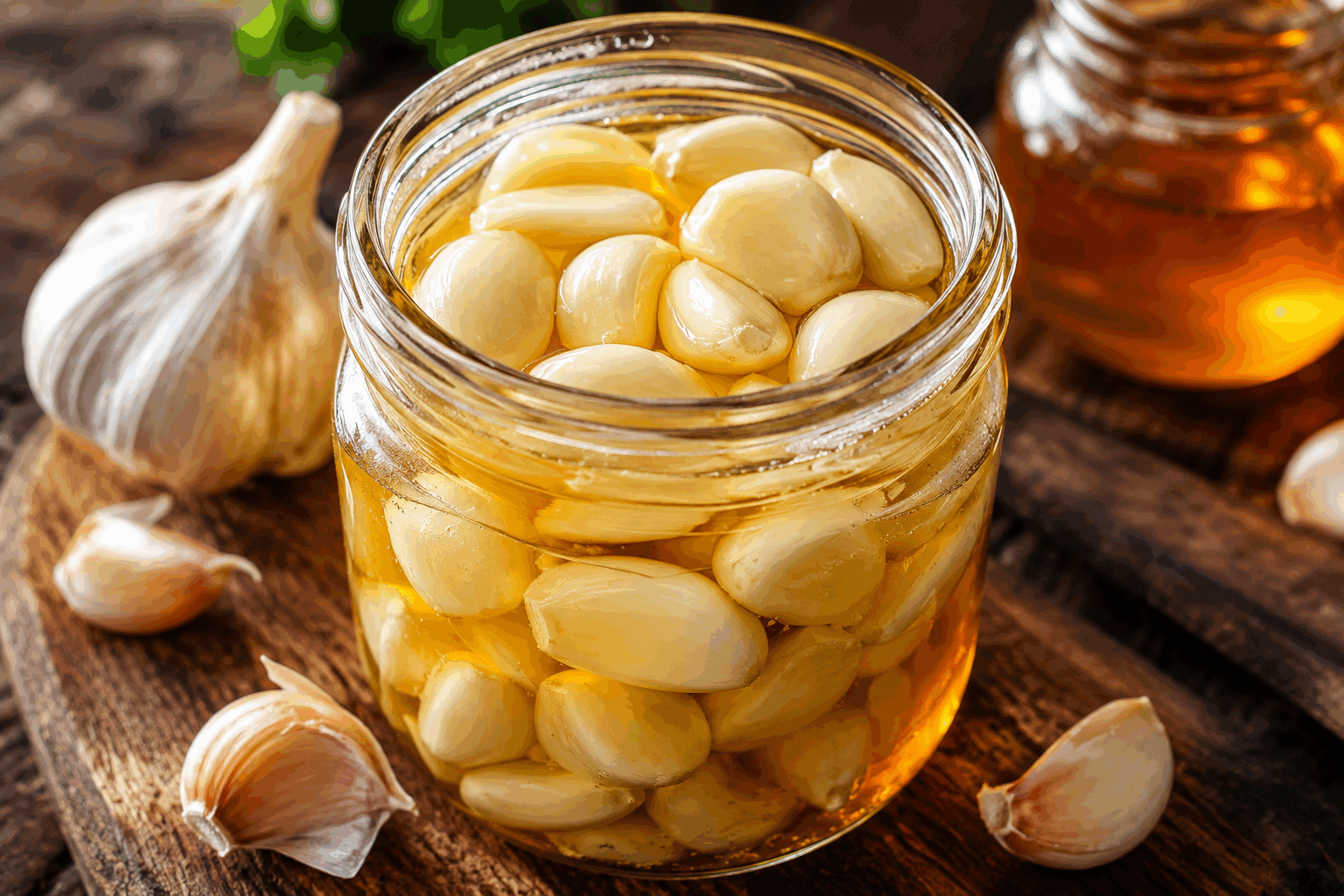 Ail fermenté maison en 5 minutes, le secret santé que tout le monde s’arrache 🔥 Description L’ail fermenté est un condiment savoureux et bénéfique pour la santé, facile à préparer à la maison en seulement 5 minutes. Sa fermentation courte permet de conserver toutes les propriétés énergétiques de l’ail, tout en adoucissant sa saveur. Idéal pour relever vos plats ou à consommer en cure bien-être, cet ail fermenté maison est un secret naturel privilégié. Informations Temps de préparation : 5 minutes Temps de fermentation : 7 à 14 jours (à température ambiante) Nombre de portions : 1 pot (environ 150 g) Difficulté : Facile Ingrédients Pour l’ail fermenté 100 g de gousses d’ail pelées 1 cuillère à café de sel marin non raffiné 50 ml d’eau filtrée Préparation Pelez les gousses d’ail et dégermez-les si vous préférez un goût plus doux. Mettez l’ail dans un bol et ajoutez le sel marin. Écrasez légèrement les gousses avec le plat d’un couteau ou un pilon, juste assez pour libérer leurs sucs sans les réduire en purée. Transférez l’ail dans un petit bocal en verre propre et ajoutez l’eau filtrée pour couvrir complètement l’ail. Fermez le bocal avec un couvercle hermétique et laissez-le à température ambiante (entre 18 °C et 22 °C) à l’abri de la lumière directe du soleil. Laissez fermenter entre 7 et 14 jours selon votre goût ; plus la fermentation est longue, plus le goût sera doux et complexe. Après fermentation, rangez le pot au réfrigérateur pour ralentir le processus et conservez-le jusqu’à 1 mois. Astuces Utilisez de l’ail bio pour garantir l’absence de pesticides sur la peau des gousses. Veillez à ce que l’ail soit bien immergé dans l’eau salée pour éviter la formation de moisissures. N’hésitez pas à ajouter un poids propre (comme un petit couvercle ou pierre alimentaire) pour maintenir l’ail sous l’eau pendant la fermentation. Pour une version encore plus douce, prolongez la fermentation jusqu’à 3 semaines, mais goûtez régulièrement. Service Servez l’ail fermenté en fin de cuisson dans vos plats sautés, sauces ou vinaigrettes. Vous pouvez également l’ajouter à vos tartines, salades ou soupes pour profiter de sa saveur unique et de ses bienfaits santé. Ce condiment naturel est parfait en accompagnement ou en petite touche santé au quotidien.