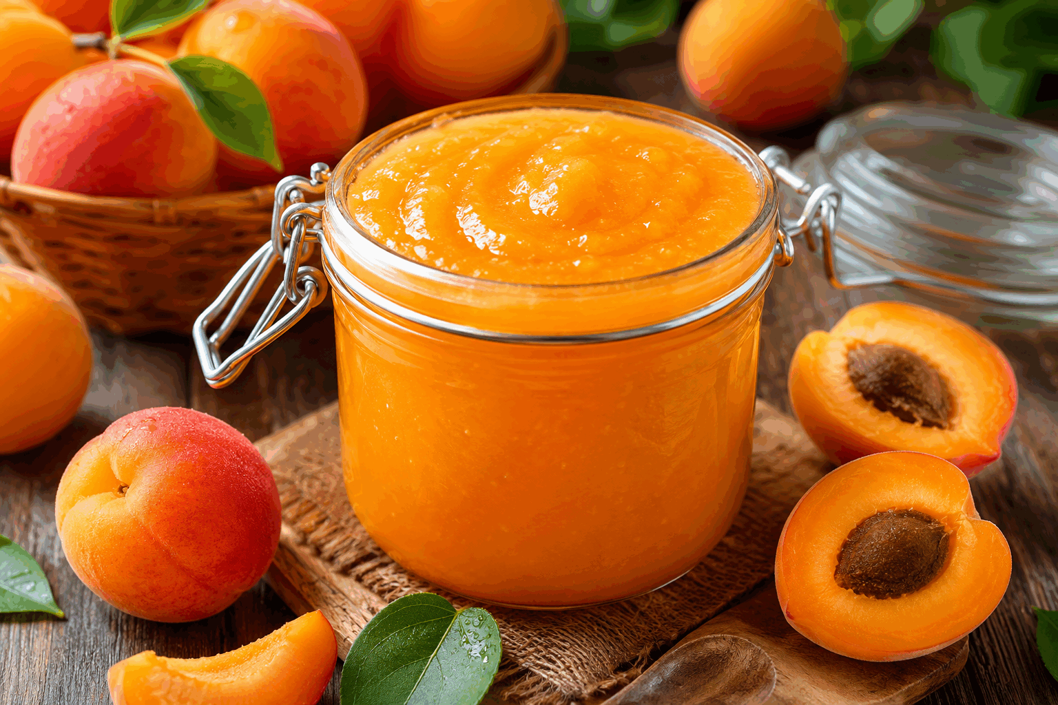 Beurre d’abricots maison en 5 minutes, la tartinade qui va vous surprendre 🔥 Description Ce beurre d’abricots maison est une tartinade onctueuse et fruitée, idéale pour accompagner vos petits déjeuners ou goûters. Sa texture veloutée et son goût sucré légèrement acidulé révèlent toute la saveur naturelle des abricots frais. Prêt en seulement 5 minutes, il surprendra par sa simplicité et sa gourmandise. Informations Temps de préparation : 5 minutes Temps de cuisson : 5 minutes Nombre de portions : 4 à 6 personnes Difficulté : Facile Ingrédients Pour le beurre d’abricots 500 g d’abricots frais dénoyautés 80 g de sucre blond 1 cuillère à soupe de jus de citron frais 1 cuillère à café d’extrait de vanille (optionnel) Préparation Lave et dénoyaute les abricots, puis coupe-les en morceaux grossiers. Place les abricots dans une casserole avec le sucre, le jus de citron et l’extrait de vanille. Fais chauffer à feu moyen en remuant régulièrement pour faire fondre le sucre et éviter que ça colle. Laisse cuire 5 minutes jusqu’à ce que les abricots soient bien tendres et commencent à réduire. Mixez la préparation à l’aide d’un mixeur plongeant pour obtenir une texture lisse et onctueuse. Laisse tiédir avant de transférer dans un pot hermétique, puis conserve au réfrigérateur. Astuces Choisis des abricots bien mûrs et parfumés pour un goût optimal. Le jus de citron aide à la conservation et rehausse le goût, ne le néglige pas. Tu peux ajuster la quantité de sucre selon le degré de maturité des fruits. Pour une texture plus rustique, mixe moins longtemps en laissant quelques morceaux. Service Servez ce beurre d’abricots tartiné sur du pain frais, des crêpes ou des scones. Il accompagne aussi parfaitement les yaourts nature, les fromages blancs ou peut être utilisé comme garniture dans vos desserts. Idéal pour un petit déjeuner gourmand ou un goûter rapide en famille.