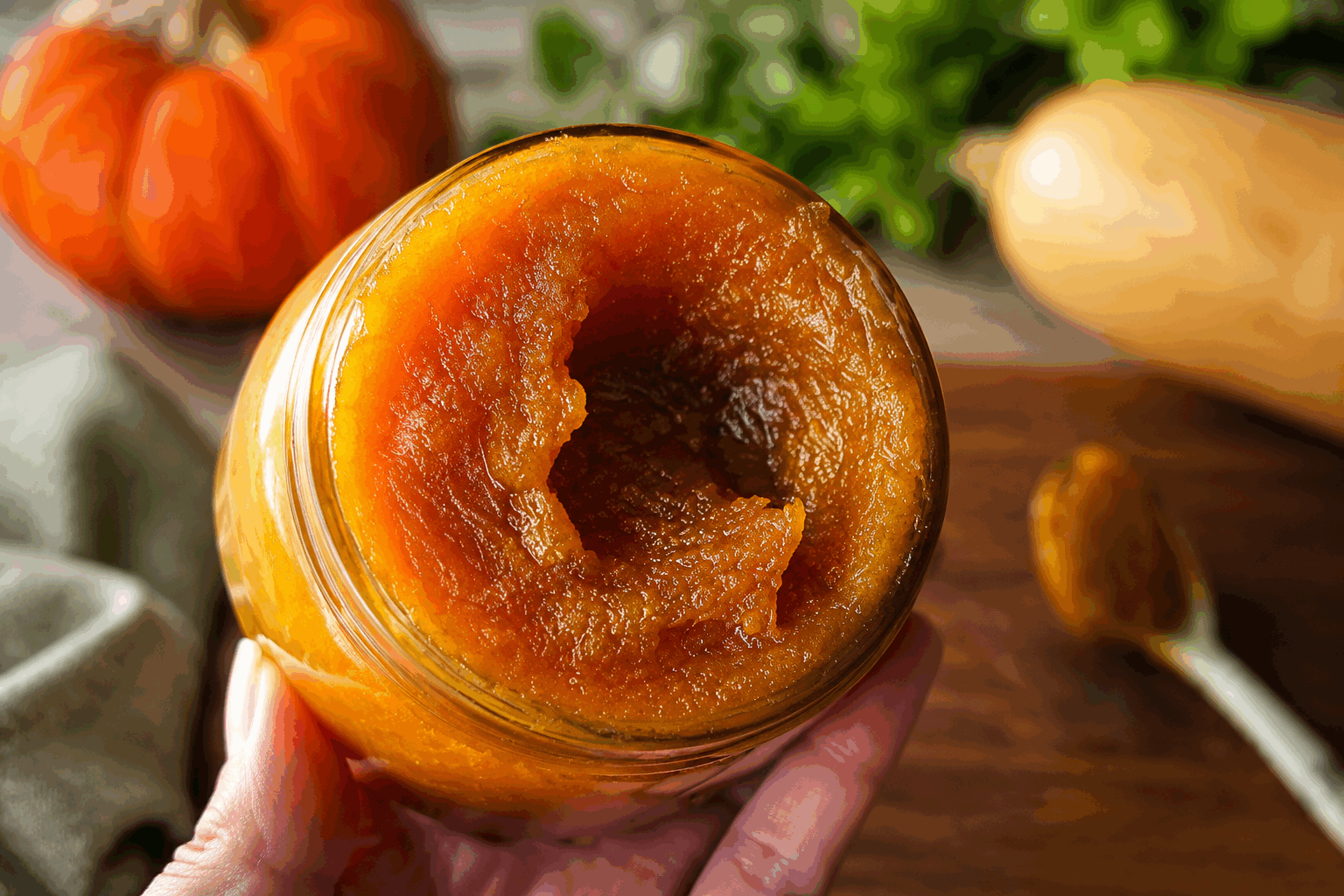 Beurre de courge butternut maison en 5 minutes, la tartinade qui va tout changer ✨ Description Cette tartinade onctueuse et riche en saveurs est réalisée à partir de courge butternut, idéalement douce et légèrement sucrée. Facile et rapide à préparer, ce beurre de courge est une alternative gourmande au beurre traditionnel, parfait pour accompagner pain, crackers ou pour relever des plats salés. Sa texture veloutée et son goût légèrement épicé en font un incontournable de vos apéritifs et encas maison. Informations Temps de préparation : 5 minutes Temps de cuisson : 10 minutes Nombre de portions : 4 personnes Difficulté : Facile Ingrédients Pour le beurre de courge 400 g de chair de courge butternut 30 g de beurre doux 1 cuillère à soupe d’huile d’olive 1 gousse d’ail 1 cuillère à café de paprika doux 1/2 cuillère à café de cumin en poudre Sel fin, selon le goût Poivre noir fraîchement moulu, selon le goût Préparation Épluchez et coupez la courge butternut en petits cubes pour accélérer la cuisson. Faites cuire les cubes de courge à la vapeur ou à l’eau bouillante salée pendant environ 10 minutes, jusqu’à ce qu’ils soient tendres. Égouttez bien la courge et laissez-la tiédir quelques minutes pour éviter la condensation dans le mixeur. Pelez et écrasez la gousse d’ail. Dans un mixeur ou avec un blender plongeant, mettez la chair de courge, le beurre, l’huile d’olive, l’ail, le paprika, le cumin, le sel et le poivre. Mixez jusqu’à l’obtention d’un mélange lisse, crémeux et homogène. Goûtez et rectifiez l’assaisonnement si nécessaire. Transférez le beurre de courge dans un bol, laissez-le refroidir, puis placez-le au frais avant de le déguster. Astuces Pour une version vegan, remplacez le beurre par de l’huile de coco désodorisée ou un beurre végétal doux. Si la texture vous paraît trop épaisse, ajoutez un peu d’eau chaude ou de bouillon de légumes pour l’assouplir. Ce beurre se conserve 4 jours au réfrigérateur dans un récipient hermétique. Ajoutez une pincée de piment d’Espelette pour une note légèrement piquante et plus de caractère. Service Saupoudrez ce beurre de courge sur des tranches de pain grillé, tartinez-le sur des crackers ou utilisez-le pour relever des légumes vapeur, des pommes de terre ou des sandwichs gourmands. Idéal également à l’heure de l’apéritif ou pour un brunch chaleureux et original.
