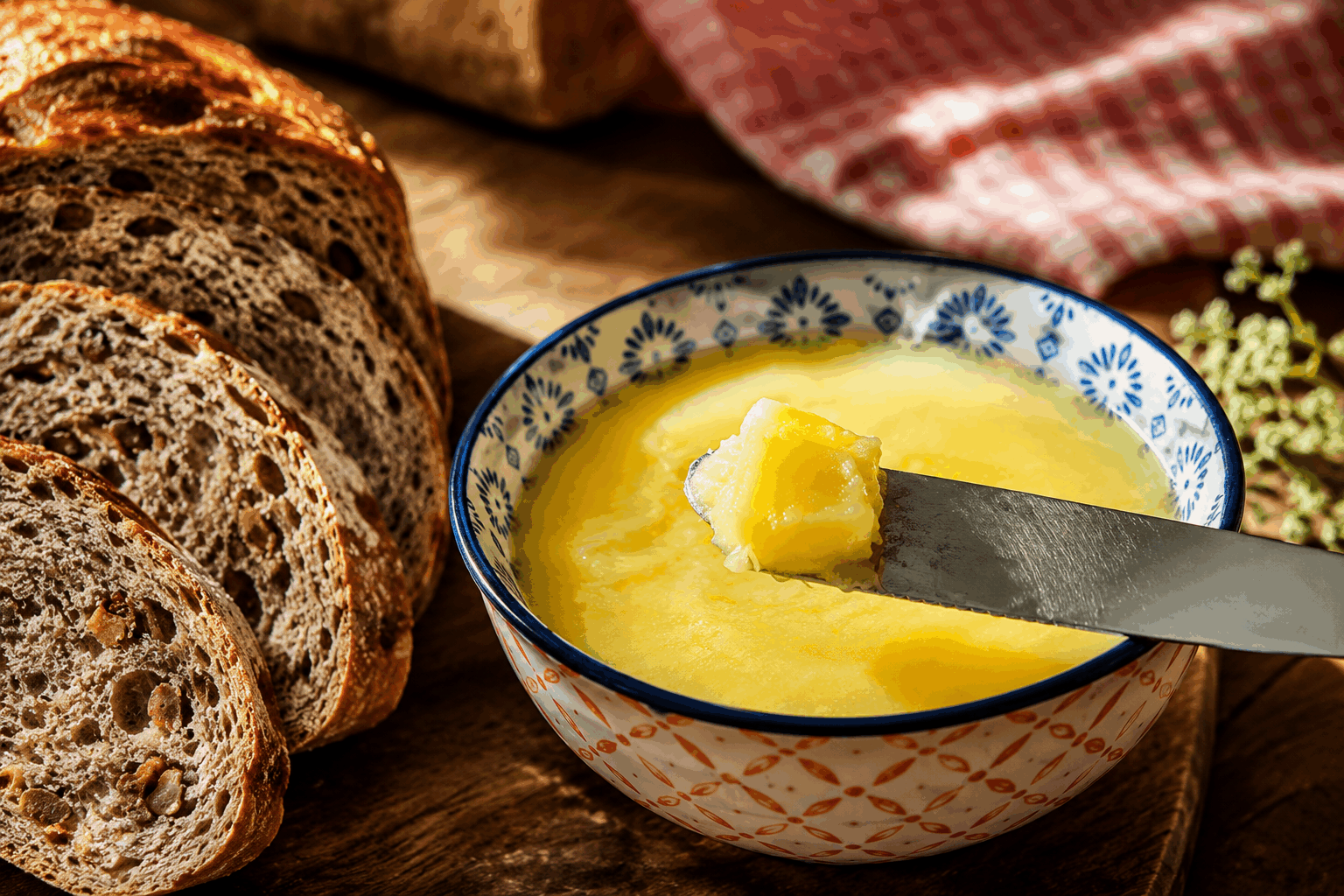 Beurre vegan maison en 2 ingrédients, sans cuisson ni prise de tête ! ✨👩‍🍳 Description Ce beurre vegan maison est une alternative simple et rapide au beurre traditionnel, réalisée uniquement avec deux ingrédients naturels. Sa texture onctueuse et sa saveur douce en font un incontournable pour tartiner, cuisiner ou accompagner vos plats. Idéal pour ceux qui cherchent une option saine, sans produits d’origine animale ni cuisson. Informations Temps de préparation : 5 minutes Temps de cuisson : 0 minute Nombre de portions : 8 portions Difficulté : Facile Ingrédients Pour le beurre vegan 160 g d’huile de coco vierge 80 g de crème de noix de cajou (ou purée de noix de cajou non sucrée) Optionnel : une pincée de sel fin Préparation Laissez l’huile de coco à température ambiante pour qu’elle soit molle mais pas liquide. Dans un bol, versez l’huile de coco molle et ajoutez la crème de noix de cajou. Mélangez vigoureusement à l’aide d’un fouet ou d’une spatule jusqu’à obtenir une texture homogène, crémeuse et légèrement aérienne. Goûtez et ajoutez une pincée de sel si vous souhaitez relever le goût. Versez le mélange dans un petit récipient hermétique et placez-le au réfrigérateur pendant au moins 1 heure afin de le raffermir. Avant utilisation, laissez-le revenir à température ambiante quelques minutes pour le ramollir et faciliter le tartinage. Astuces Choisissez une huile de coco vierge de bonne qualité pour un goût plus authentique et naturel. La crème de noix de cajou peut être remplacée par une purée d’amande douce pour varier les saveurs. Si vous souhaitez un beurre vegan salé à tartiner, ajoutez une petite cuillère de levure maltée pour donner une touche umami. Conservez votre beurre vegan au réfrigérateur pour éviter qu’il ne fonde, mais sortez-le 10 minutes avant utilisation pour qu’il soit facile à étaler. Service Servez ce beurre vegan maison sur des tartines, biscuits salés ou pains frais. Il peut aussi être utilisé pour cuire à feu doux vos légumes ou pour rehausser les sauces. Parfait pour un petit déjeuner sain, un brunch ou pour accompagner un plateau de fromages vegan lors d’une soirée conviviale.