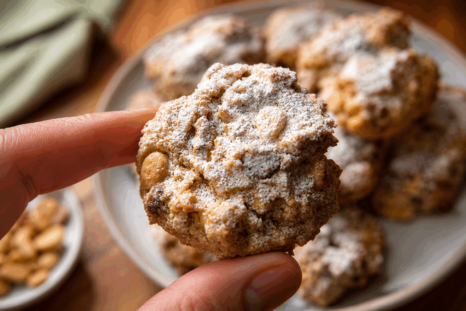 Biscuits aux noix sans farine, prêts en 10 minutes et tellement légers 😍