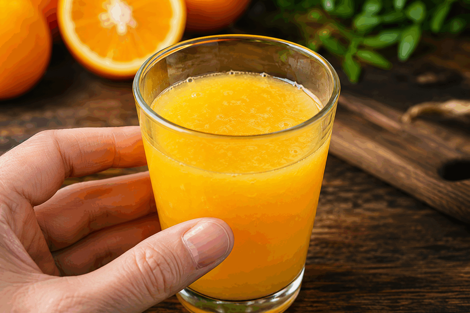 Buvez ce jus naturel chaque matin pour apaiser inflammation et bactéries 🔥 Description Ce jus naturel est une boisson saine et revitalisante, conçue pour apaiser l'inflammation et lutter contre les bactéries grâce à ses ingrédients aux propriétés anti-inflammatoires et antibactériennes. Sa saveur fraîche et légèrement acidulée en fait une boisson idéale à consommer chaque matin pour bien démarrer la journée. Simple et rapide à préparer, il s'inscrit parfaitement dans une routine bien-être naturelle. Informations Temps de préparation : 10 minutes Temps de cuisson : 0 minute Nombre de portions : 2 verres Difficulté : Facile Ingrédients Pour le jus naturel 1 citron bio (jus et zestes) 1 petit morceau de gingembre frais (environ 20 g) 200 ml d'eau tiède 1 cuillère à soupe de miel naturel 1/2 cuillère à café de curcuma en poudre 1 pincée de poivre noir moulu 1 branche de menthe fraîche (facultatif) Préparation Lave soigneusement le citron puis râpe finement un peu de zeste sans atteindre la partie blanche, qui est amère. Presse le citron pour en extraire le jus et réserve-le. Épluche et râpe le gingembre frais. Dans un petit bol, mélange le jus de citron, le zeste, le gingembre râpé, le curcuma en poudre et la pincée de poivre noir. Ajoute le miel, puis verse les 200 ml d'eau tiède (environ 40°C), pas trop chaude pour ne pas dégrader les propriétés du miel et des épices. Remue bien pour dissoudre le miel et homogénéiser les ingrédients. Si désiré, ajoute une branche de menthe fraîche pour apporter de la fraîcheur et laisse infuser 2 minutes avant de retirer la menthe. Verse le jus dans un verre et consomme-le immédiatement, de préférence le matin à jeun. Astuces Pour une version plus douce, augmentez légèrement la quantité de miel ou ajoutez un peu de jus d’orange frais. Le poivre noir active la curcumine du curcuma et augmente son efficacité anti-inflammatoire. Utilisez de l’eau tiède et non bouillante pour préserver au maximum les vitamines et les enzymes du miel et du citron. Ce jus peut aussi être consommé froid, notamment en été, en ajustant la température de l’eau. Service Servez ce jus naturel dans un verre transparent pour voir ses couleurs vibrantes. Il accompagne parfaitement un petit-déjeuner léger ou une collation santé. Idéal à boire chaque matin pour profiter pleinement de ses bienfaits anti-inflammatoires et antibactériens.