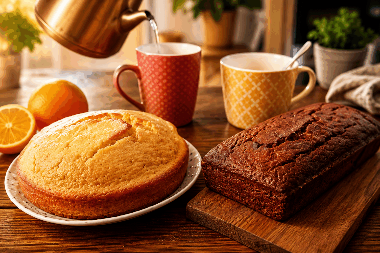Ces deux gâteaux économiques pour le petit-déjeuner prêts en moins de 10 minutes ! 🔥👌 Description Découvrez deux recettes simples et rapides de gâteaux économiques parfaits pour un petit-déjeuner gourmand. Ces douceurs moelleuses et légèrement sucrées se préparent en moins de 10 minutes, idéales pour commencer la journée avec plaisir. Faciles à réaliser, elles conviennent aussi bien aux enfants qu’aux adultes. Informations Temps de préparation : 7 minutes Temps de cuisson : 20 minutes Nombre de portions : 6 parts par gâteau Difficulté : Facile Ingrédients Pour le gâteau au yaourt classique 1 pot de yaourt nature (125 g) 2 pots de sucre 3 pots de farine 1/2 pot d'huile végétale 3 œufs 1 sachet de levure chimique (11 g) 1 pincée de sel Pour le gâteau banane-cacao 2 bananes bien mûres 100 g de farine 50 g de sucre 2 œufs 2 cuillères à soupe de cacao non sucré 1/2 sachet de levure chimique (5,5 g) 50 ml d’huile végétale 1 pincée de sel Préparation Préchauffe le four à 180°C (chaleur statique). Pour le gâteau au yaourt : vide le yaourt dans un saladier. Utilise le pot de yaourt vide comme mesure pour le sucre, la farine et l’huile. Ajoute le sucre et les œufs dans le saladier, mélange bien jusqu’à obtenir une préparation homogène. Incorpore la farine, la levure et la pincée de sel, puis mélange à nouveau. Termine en versant l’huile et mélange une dernière fois. Verse la pâte dans un moule rond beurré ou chemisé de papier cuisson. Enfourne pour 20 minutes. Vérifie la cuisson en plantant la lame d’un couteau : elle doit ressortir sèche. Pour le gâteau banane-cacao : écrase les bananes dans un bol à l’aide d’une fourchette. Ajoute les œufs, le sucre et l’huile, mélange bien. Incorpore la farine, le cacao, la levure et le sel. Mélange jusqu’à obtenir une pâte homogène et sans grumeaux. Verse la pâte dans un moule beurré ou tapissé de papier cuisson et enfourne pour 20 minutes à 180°C. Vérifie la cuisson avec la lame d’un couteau avant de sortir le gâteau du four. Laisse tiédir avant de démouler. Astuces Utilise un yaourt nature ou aromatisé pour varier les saveurs du premier gâteau. Choisis des bananes bien mûres pour un gâteau banane-cacao moelleux et naturellement sucré. Pour un gâteau encore plus gourmand, ajoute des pépites de chocolat dans la pâte banane-cacao. Conserve ces gâteaux dans une boîte hermétique à température ambiante pendant 2 à 3 jours. Service Servez ces gâteaux tièdes ou à température ambiante au petit-déjeuner, accompagnés d’un verre de jus frais, d’une tasse de thé ou de café. Ils seront également parfaits pour un goûter simple et rapide, en famille ou entre amis.