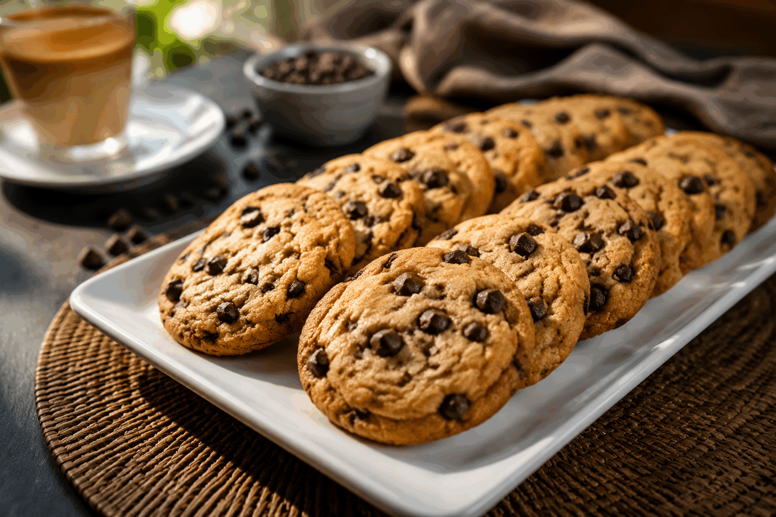 Cookies américains aux pépites de chocolat : la recette facile qui fait craquer les enfants en 10 min 🍪✨ Description Ces cookies américains aux pépites de chocolat sont moelleux à l’intérieur et légèrement croustillants sur les bords, un vrai délice qui plaît particulièrement aux enfants. Faciles et rapides à préparer, ils sont parfaits pour un goûter gourmand ou une pause sucrée. Leur goût riche en beurre et chocolat ravira petits et grands. Informations Temps de préparation : 10 minutes Temps de cuisson : 12 minutes Nombre de portions : 12 cookies Difficulté : Facile Ingrédients Pour la pâte à cookies 120 g de beurre doux, mou 100 g de sucre roux 50 g de sucre blanc 1 œuf entier 1 cuillère à café d’extrait de vanille 180 g de farine de blé 1/2 cuillère à café de bicarbonate de soude 1 pincée de sel 150 g de pépites de chocolat noir Préparation Préchauffe le four à 180°C (chaleur statique). Dans un grand bol, travaille le beurre mou avec le sucre roux et le sucre blanc jusqu’à obtenir une texture crémeuse. Ajoute l’œuf entier et l’extrait de vanille, mélange bien jusqu’à ce que la préparation soit homogène. Dans un autre récipient, tamise la farine avec le bicarbonate de soude et la pincée de sel. Incorpore progressivement les ingrédients secs dans le mélange humide en remuant avec une spatule ou une cuillère en bois. Ajoute les pépites de chocolat et mélange délicatement pour bien les répartir dans la pâte. Forme des boules de pâte de la taille d’une noix et dépose-les sur une plaque recouverte de papier cuisson en les espaçant. Aplatis légèrement chaque boule avec la paume de la main ou le dos d’une cuillère. Enfourne pour environ 12 minutes : les cookies doivent être dorés sur les bords mais encore moelleux au centre. Laisse-les refroidir quelques minutes sur la plaque avant de les transférer sur une grille pour qu’ils refroidissent complètement. Astuces Utilise un beurre bien mou mais pas fondu pour garder la bonne texture de la pâte. Ne pas trop cuire pour conserver un cœur moelleux et fondant. Pour varier, remplace une partie des pépites par des noix concassées ou des morceaux de chocolat blanc. Si la pâte est trop molle, place-la 15 minutes au réfrigérateur avant de former les boules. Service Servez ces cookies tièdes pour un effet fondant irrésistible, accompagnés d’un verre de lait frais ou d’une tasse de chocolat chaud. Ils seront parfaits pour un goûter convivial en famille ou un dessert simple et gourmand lors d’une réunion entre amis.
