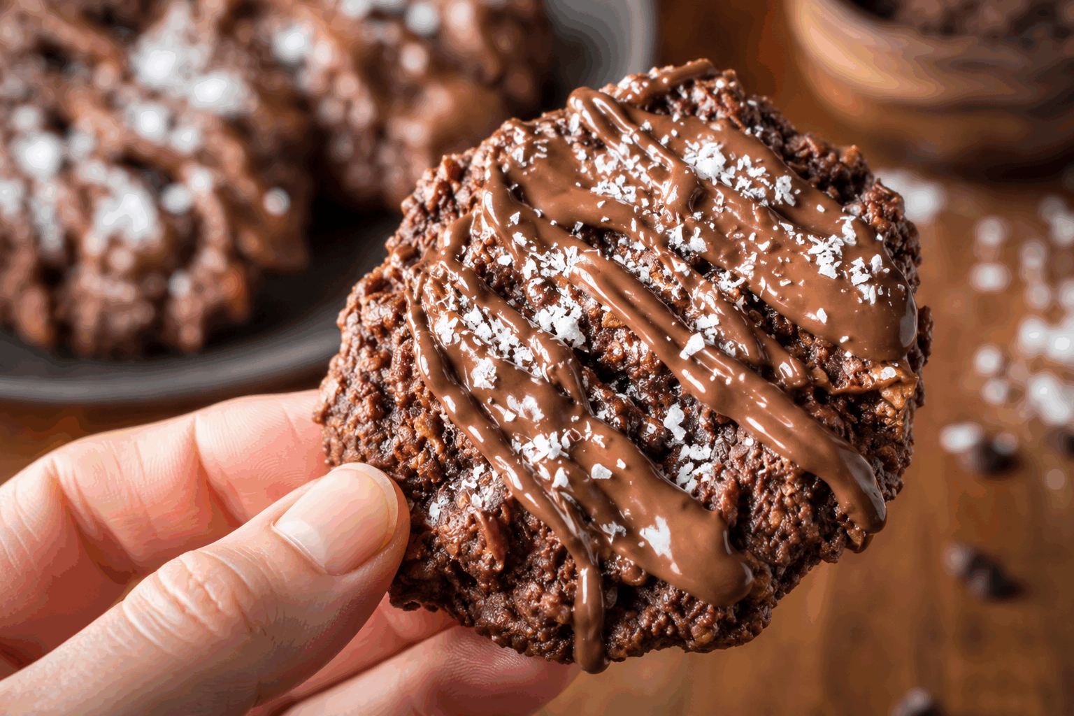 Cookies choco-café sans farine ni gluten, prêts en 10 minutes et tellement gourmands ✨