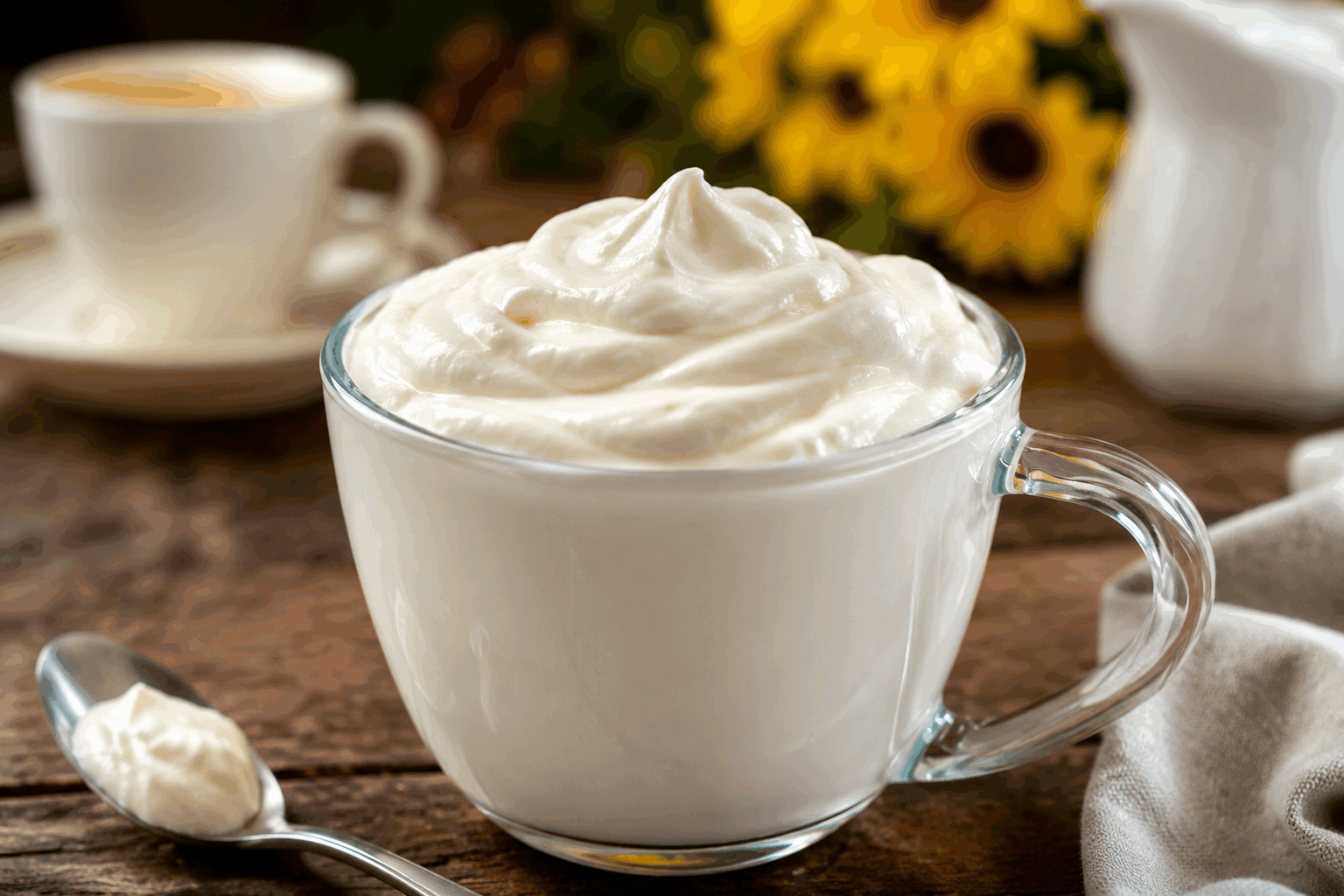 Crème citron et yaourt, 5 minutes chrono pour une douceur sans cuisson qui fond 😍