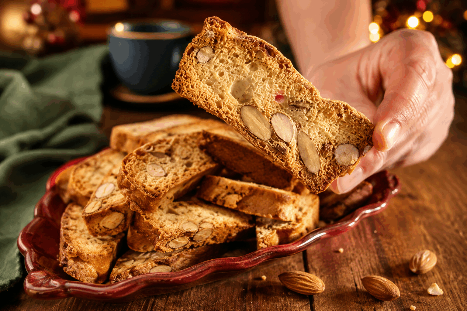 Croquants aux amandes sans beurre ni huile, prêts en 10 minutes seulement 😋✨ Description Ces croquants aux amandes légers et savoureux sont une alternative saine aux biscuits traditionnels. Sans beurre ni huile, ils offrent une texture croustillante grâce aux amandes torréfiées et une douceur naturelle. Parfaits pour une pause gourmande rapide ou un encas sain à tout moment de la journée. Informations Temps de préparation : 5 minutes Temps de cuisson : 5 minutes Nombre de portions : 12 pièces Difficulté : Facile Ingrédients Pour les croquants 100 g d'amandes entières 50 g de farine de blé 30 g de sucre complet (type muscovado ou cassonade) 1 œuf 1 cuillère à café d'extrait naturel de vanille 1 pincée de sel 2 cuillères à soupe d'eau Préparation Préchauffe le four à 180°C (chaleur tournante si possible) et prépare une plaque recouverte de papier cuisson. Concasse grossièrement les amandes avec un couteau ou un rouleau à pâtisserie pour obtenir des morceaux irréguliers. Dans un bol, bats l'œuf avec le sucre, la vanille et la pincée de sel jusqu’à ce que le mélange soit homogène. Ajoute la farine tamisée puis l’eau, mélange doucement pour former une pâte collante. Incorpore les amandes concassées dans la pâte en mélangeant bien. À l’aide de deux cuillères, forme des petits tas allongés (de la taille d’un doigt) sur la plaque de cuisson en les espaçant légèrement. Enfourne et fais cuire 5 minutes à 180°C, puis retourne délicatement les croquants et poursuis la cuisson 4 à 5 minutes, jusqu’à ce qu’ils soient dorés et croustillants. Laisse refroidir sur une grille avant de déguster pour qu’ils durcissent légèrement. Astuces Pour plus de croquant, utilise des amandes légèrement grillées avant de les incorporer. Tu peux remplacer la farine de blé par de la farine de riz pour une version sans gluten. Conserve les croquants dans une boîte hermétique à température ambiante pour préserver leur texture. Ajoute une pointe de cannelle ou zeste de citron dans la pâte pour varier les saveurs. Service Servez ces croquants aux amandes au moment du café ou du thé, accompagnés d’une infusion légère ou d’un jus de fruits frais. Ils sont également parfaits pour un goûter rapide ou en snack santé à emporter.