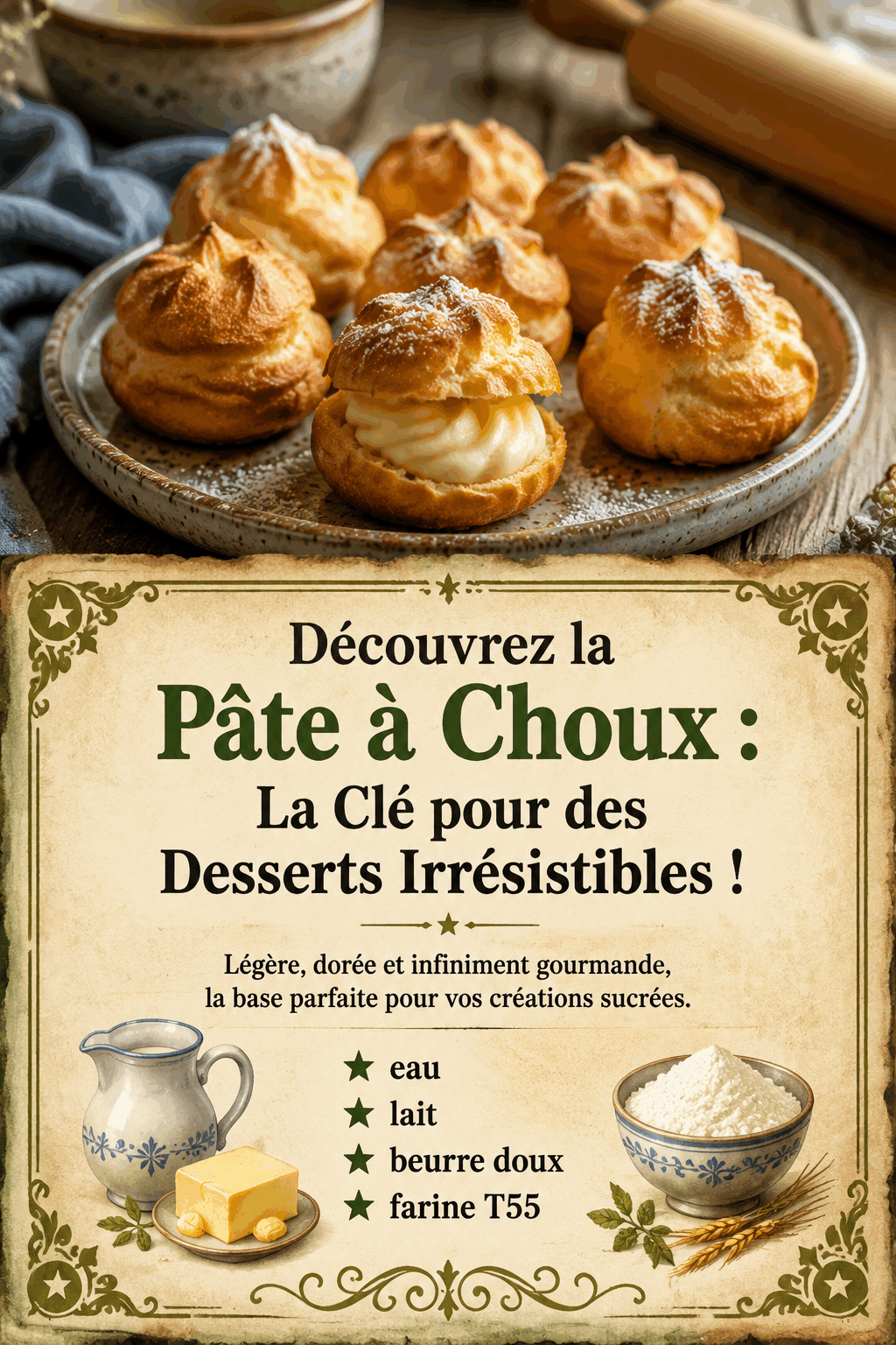 Découvrez la Pâte à Choux : La Clé pour des Desserts Irrésistibles !
