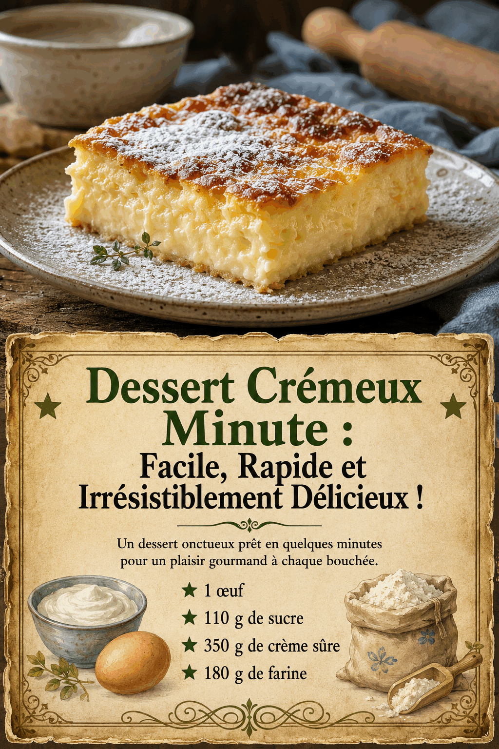 Dessert Crémeux Minute : Facile, Rapide et Irrésistiblement Délicieux !