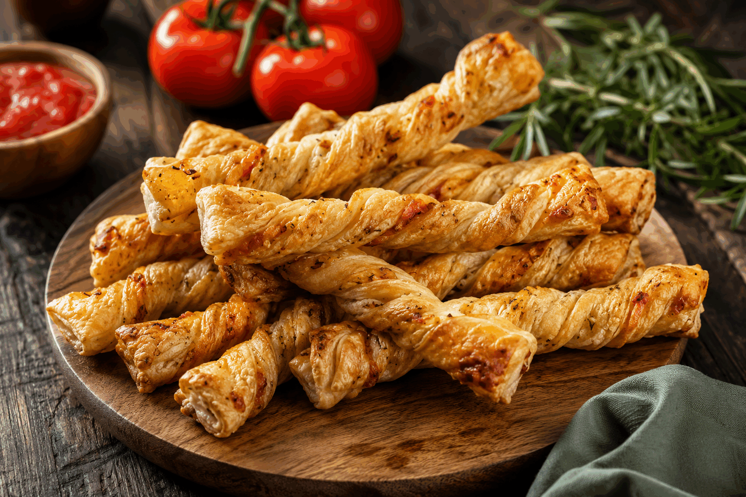 En 5 minutes, craquez pour ces palmiers feuilletés au saumon et oignons dorés 🔥 Description Ces palmiers feuilletés allient la délicatesse du saumon fumé à la douceur caramélisée des oignons dorés. Rapides à préparer, ils font un apéritif ou une entrée sophistiquée et savoureuse, parfaite pour impressionner vos invités en un temps record. Informations Temps de préparation : 5 minutes Temps de cuisson : 15 minutes Nombre de portions : 12 pièces Difficulté : Facile Ingrédients Pour la pâte 1 rouleau de pâte feuilletée rectangulaire (environ 230 g) Pour la garniture 100 g de saumon fumé en tranches 1 oignon moyen 15 g de beurre 2 cuillères à soupe de fromage frais (type Philadelphia ou Saint-Môret) 1 cuillère à café de miel Sel fin Poivre noir moulu Un peu d’aneth frais (facultatif) Préparation Épluche l’oignon et émince-le finement. Fais fondre le beurre dans une poêle à feu moyen et ajoute les oignons. Laisse-les dorer doucement pendant 8 à 10 minutes en remuant fréquemment pour qu’ils caramélisent légèrement sans brûler. Retire la poêle du feu, ajoute une cuillère à café de miel, mélange bien puis sale et poivre selon ton goût. Laisse refroidir légèrement. Déroule la pâte feuilletée sur une plaque recouverte de papier cuisson. Étale finement le fromage frais sur toute la surface de la pâte. Répartis uniformément les oignons dorés sur la couche de fromage frais. Dispose les tranches de saumon fumé par-dessus en les chevauchant légèrement. Parseme d’aneth frais ciselé si tu aimes. Roulez délicatement chaque côté long de la pâte vers le centre pour former deux rouleaux qui se rejoignent. Place le rouleau au congélateur pendant 2 minutes pour faciliter la découpe. Découpe ensuite des tranches d’environ 1 cm d’épaisseur et dépose-les à plat sur la plaque en gardant une petite distance entre chaque palmier. Préchauffe ton four à 200°C (chaleur tournante). Enfourne les palmiers pour 12 à 15 minutes, jusqu’à ce qu’ils soient bien dorés et croustillants. Sors du four et laisse tiédir 5 minutes avant de servir. Astuces Conserve la pâte feuilletée bien froide pour qu’elle reste croustillante à la cuisson. Pour gagner du temps, prépare les oignons caramélisés à l’avance et garde-les au réfrigérateur. Tu peux remplacer le saumon fumé par du jambon cru pour une variante plus douce. Serre ces palmiers avec un verre de vin blanc sec et frais pour un accord parfait. Service Sers ces palmiers feuilletés tièdes en apéritif ou en entrée légère avec une salade verte assaisonnée. Leur croustillant et leur saveur subtile font d’eux un vrai succès lors des repas conviviaux ou des fêtes improvisées.