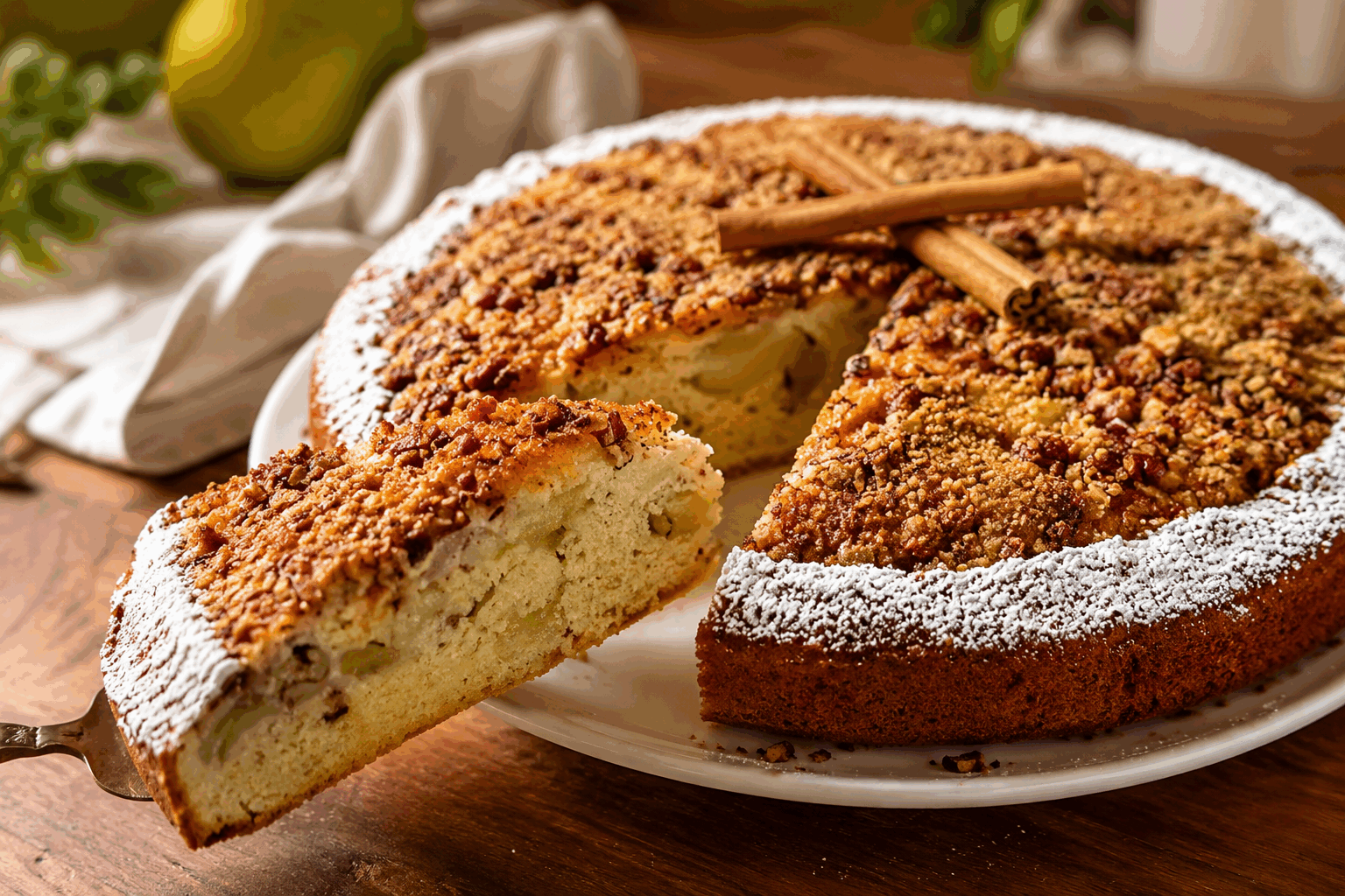 Gâteau aux poires fondant et irrésistible en seulement 5 minutes Description Ce gâteau aux poires est un dessert rapide, moelleux et tendre, parfait pour les amateurs de saveurs fruitées et délicates. Son cœur fondant et son goût subtilement sucré séduiront toute la famille en un rien de temps. Idéal pour un goûter improvisé ou un dessert léger, il allie simplicité et gourmandise. Informations Temps de préparation : 5 minutes Temps de cuisson : 25 minutes Nombre de portions : 6 personnes Difficulté : Facile Ingrédients Pour le gâteau 3 poires mûres 100 g de sucre en poudre 120 g de farine 1/2 sachet de levure chimique (environ 6 g) 2 œufs 80 ml d’huile végétale neutre 100 ml de lait 1 cuillère à café d’extrait de vanille (facultatif) 1 pincée de sel Préparation Préchauffe le four à 180°C (chaleur statique). Pèle les poires, enlève le cœur et coupe-les en petits dés ou en fines lamelles, selon ta préférence. Dans un saladier, bats les œufs avec le sucre jusqu’à obtenir un mélange mousseux. Ajoute l’huile, le lait et l’extrait de vanille, mélange bien. Incorpore la farine, la levure chimique et la pincée de sel. Mélange délicatement pour obtenir une pâte homogène sans grumeaux. Ajoute les morceaux de poires et mélange doucement pour bien répartir les fruits dans la pâte. Verse la préparation dans un moule à gâteau préalablement huilé ou tapissé de papier cuisson. Enfourne pour environ 25 minutes. Vérifie la cuisson en plantant la lame d’un couteau : elle doit ressortir sèche. Laisse tiédir avant de démouler pour conserver son moelleux. Astuces Choisis des poires bien mûres pour un goût sucré naturel et une texture fondante. Si tu n’as pas de levure chimique, utilise du bicarbonate de soude en demi-quantité avec un peu de jus de citron. Pour un résultat encore plus gourmand, ajoute une pincée de cannelle ou de muscade à la pâte. Conserve le gâteau dans une boîte hermétique, il restera moelleux pendant 2 à 3 jours. Service Sers ce gâteau aux poires tiède ou à température ambiante, accompagné d’une boule de glace vanille ou d’une cuillère de crème fraîche légère. Il convient parfaitement pour un goûter rapide, un dessert de semaine ou une douceur à partager en famille.
