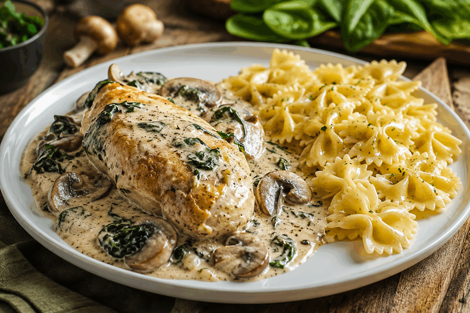Escalopes de poulet à la crème et champignons : 15 minutes pour un plat qui fond en bouche 🔥 Description Ce plat simple et rapide met en valeur des escalopes de poulet tendres baignées dans une sauce onctueuse à base de crème fraîche et de champignons. Parfait pour un repas quotidien savoureux, il offre un équilibre agréable entre douceur et légèreté. Idéal pour les soirs pressés, ce plat fond littéralement en bouche avec ses saveurs délicates et réconfortantes. Informations Temps de préparation : 5 minutes Temps de cuisson : 10 minutes Nombre de portions : 4 Difficulté : Facile Ingrédients Pour les escalopes 4 escalopes de poulet (environ 120 g chacune) 1 cuillère à soupe d'huile d'olive Sel et poivre noir fraîchement moulu Pour la sauce à la crème et aux champignons 250 g de champignons de Paris frais 20 g de beurre 2 gousses d'ail 20 cl de crème fraîche épaisse (30% MG) 1 cuillère à café de moutarde douce (facultatif) Quelques brins de persil frais Sel et poivre noir Préparation Nettoie les champignons à l’aide d’un chiffon humide et tranche-les finement. Dans une poêle, fais chauffer l’huile d’olive à feu moyen. Assaisonne les escalopes de poulet avec du sel et du poivre, puis fais-les dorer 4 à 5 minutes de chaque côté jusqu’à ce qu’elles soient bien cuites. Retire-les et réserve-les au chaud. Dans la même poêle, ajoute le beurre puis fais revenir l’ail finement haché pendant 1 minute sans le brûler. Ajoute les champignons tranchés et fais-les sauter à feu vif pendant 4 minutes jusqu’à ce qu’ils rendent leur eau et commencent à dorer. Verse la crème fraîche, incorpore la moutarde si utilisée, puis laisse mijoter doucement pendant 2 minutes. Sale et poivre selon ton goût. Remets les escalopes dans la poêle pour les napper de sauce chaude et réchauffe-les 1 à 2 minutes à feu doux. Parseme de persil frais ciselé juste avant de servir. Astuces Si tu n’as pas de champignons de Paris, remplace-les par des champignons de saison ou des pleurotes pour plus de goût. Pour une sauce plus légère, utilise de la crème allégée ou de la crème de soja, en adaptant la cuisson. Ne surcharge pas la poêle lors de la cuisson des champignons pour éviter qu’ils ne rendent trop d’eau. Tu peux ajouter un filet de vin blanc sec en même temps que la crème pour intensifier la sauce. Service Serre ces escalopes nappées de sauce crémeuse accompagnées d’un riz basmati parfumé, de tagliatelles fraîches ou d’une purée maison. Ce plat convivial et rapide convient parfaitement pour un dîner en semaine tout en restant gourmand et fondant.
