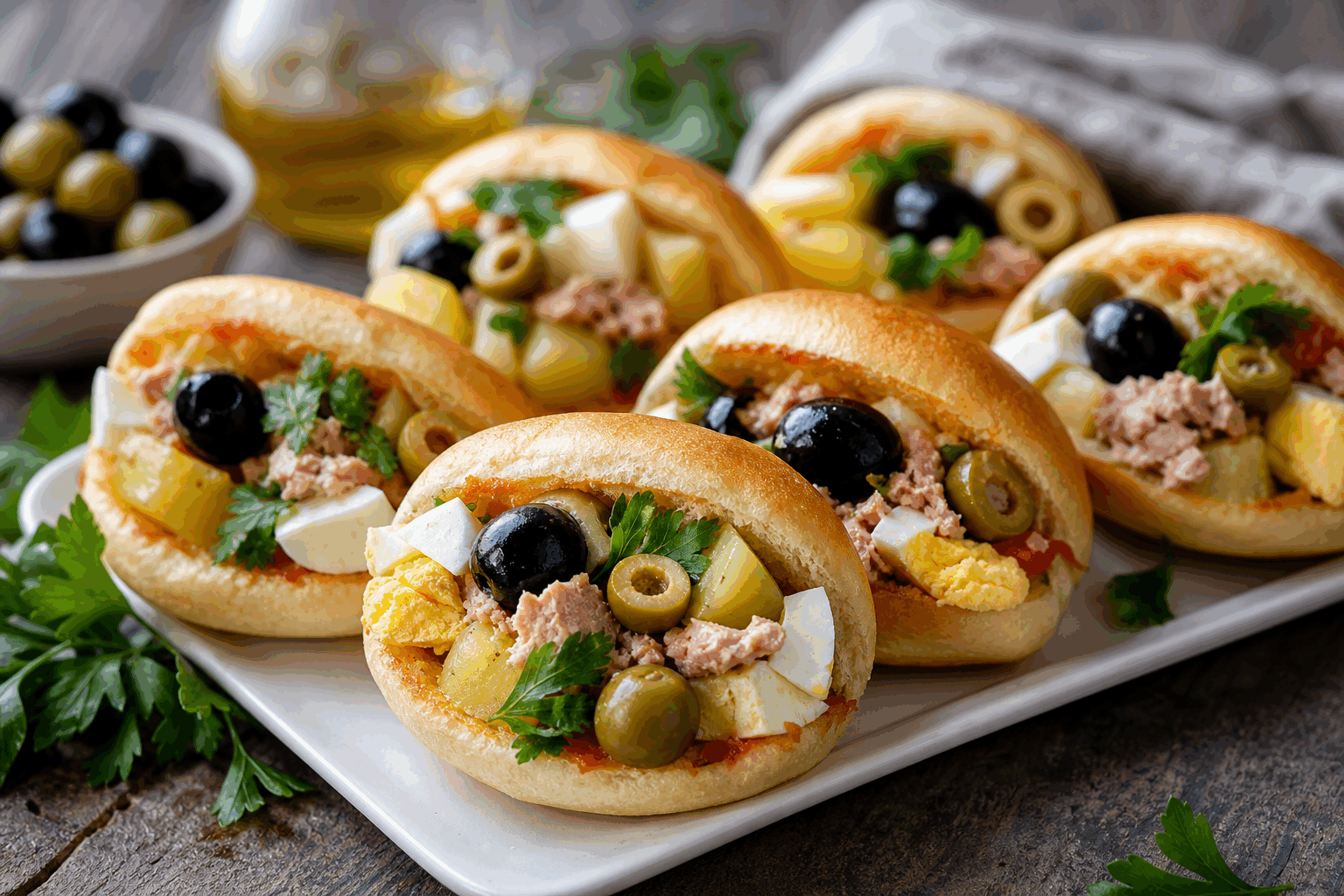 Fricassées tunisiennes : la recette familiale en 5 minutes qui vous fera fondre 🔥 Description Les fricassées tunisiennes sont des sandwichs frits, garnis d’une farce savoureuse à base de pommes de terre, thon et câpres, enveloppés dans une pâte légère et croustillante. Ce plat populaire de la street food tunisienne se déguste à toute heure et séduit par son goût riche et sa texture fondante. Rapide à préparer, c’est une recette familiale idéale pour un encas gourmand et réconfortant. Informations Temps de préparation : 5 minutes Temps de cuisson : 10 minutes Nombre de portions : 4 sandwichs Difficulté : Facile Ingrédients Pour la pâte 250 g de farine de blé 1 cuillère à café de levure chimique 1 pincée de sel 150 ml d’eau tiède 2 cuillères à soupe d’huile d’olive Pour la garniture 250 g de pommes de terre 120 g de thon en conserve (égoutté) 1 œuf dur 1 cuillère à soupe de câpres 1 cuillère à soupe de persil frais haché Sel et poivre noir moulu Huile pour la friture Harissa (optionnel, pour relever) Préparation Fais cuire les pommes de terre dans de l’eau bouillante salée pendant 10 minutes jusqu’à ce qu’elles soient tendres, puis écrase-les en purée. Dans un saladier, mélange la farine, la levure chimique et le sel. Ajoute l’eau tiède et l’huile d’olive puis pétris jusqu’à obtenir une pâte souple et homogène. Laisse reposer 5 minutes. Incorpore à la purée de pommes de terre le thon émietté, l’œuf dur haché, les câpres, le persil, le sel et le poivre. Mélange bien la garniture. Divise la pâte en 4 boules égales. Étale chaque boule en cercle fin d’environ 18 cm de diamètre. Dépose une généreuse cuillerée de garniture sur la moitié de chaque cercle. Ajoute, si désiré, un peu de harissa pour relever. Replie la pâte en demi-lune et scelle les bords en appuyant avec les doigts ou une fourchette pour éviter que la garniture ne s’échappe. Fais chauffer l’huile dans une poêle à 180°C et fais frire les fricassées 3 à 4 minutes par face jusqu’à ce qu’elles soient dorées et croustillantes. Égoutte sur du papier absorbant avant de servir bien chaud. Astuces Pour une pâte encore plus légère, ajoute une pincée de bicarbonate de soude avec la levure chimique. Si vous manquez de temps, utilisez de la purée de pommes de terre instantanée reconstituée. Variez les garnitures : ajoutez des olives hachées ou remplacez le thon par du poulet finement effiloché. Pour bien fermer les fricassées, humidifiez légèrement le bord de la pâte avec un peu d’eau avant de plier. Service Servez les fricassées tunisiennes chaudes, accompagnées d’une salade fraîche ou de cornichons. Elles sont parfaites à l’heure du goûter, pour un repas sur le pouce ou lors d’un apéritif convivial entre amis. Un thé à la menthe frais vient compléter ce moment gourmand typique de la cuisine tunisienne.