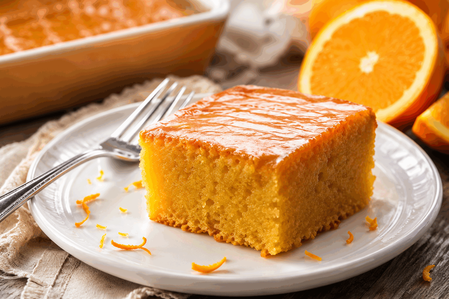 Gâteau à l'orange sans œufs en 3 ingrédients : fondant et délicieux, testez vite !👌 Description Ce gâteau à l'orange sans œufs est à la fois fondant et parfumé, parfait pour les amateurs de desserts simples mais savoureux. Avec seulement trois ingrédients, il est rapide à préparer et idéal pour un goûter léger ou un dessert improvisé. Sa texture moelleuse associée à la fraîcheur de l'orange en fait un vrai plaisir à partager. Informations Temps de préparation : 10 minutes Temps de cuisson : 30 minutes Nombre de portions : 6 personnes Difficulté : Facile Ingrédients Pour le gâteau 200 g de fromage blanc (ou yaourt nature sans sucre) 100 g de sucre en poudre 2 oranges (zeste et jus) Préparation Préchauffe le four à 180°C (thermostat 6). Lave soigneusement les oranges puis râpe finement les zestes et presse-les pour en extraire le jus. Dans un saladier, mélange le fromage blanc avec le sucre jusqu'à obtenir une texture lisse. Ajoute les zestes et le jus d'orange au mélange, puis mélange bien pour homogénéiser la préparation. Verse la pâte dans un moule à gâteau légèrement graissé ou tapissé de papier cuisson. Enfourne pour environ 30 minutes. Vérifie la cuisson en piquant le gâteau avec une lame de couteau qui doit ressortir propre. Laisse refroidir avant de démouler délicatement. Astuces Choisis des oranges bio pour pouvoir utiliser le zeste en toute sécurité. Si tu n'as pas de fromage blanc, un yaourt nature ou un fromage frais léger conviendra parfaitement. Pour un goût plus intense, laisse reposer le gâteau une nuit au réfrigérateur avant de le déguster. Tu peux remplacer le sucre blanc par du sucre complet ou miel pour une touche différente. Service Servez ce gâteau à l'orange frais, accompagné d'un thé ou d'une infusion. Il s'adapte parfaitement à un goûter léger ou un dessert de fin de repas, seul ou avec un filet de sirop d'érable ou une cuillère de compote de fruits pour plus de gourmandise.