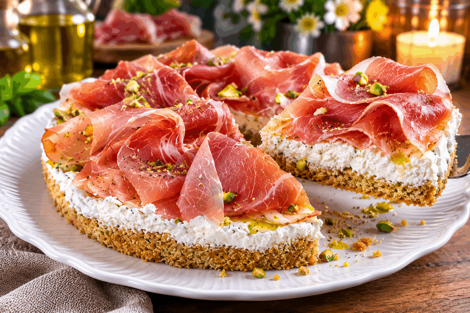 Gâteau apéritif sans cuisson en 5 minutes, le secret d’une recette qui fait craquer 😍 Description Ce gâteau apéritif sans cuisson est une délicieuse préparation rapide et facile, parfaite pour accompagner vos apéritifs improvisés. Sa texture fondante et son goût savoureux séduisent à coup sûr vos invités. Idéal pour les soirées entre amis ou les petites fêtes, ce gâteau se prépare en seulement 5 minutes sans aucune cuisson. Informations Temps de préparation : 5 minutes Temps de cuisson : 0 minute Nombre de portions : 6 personnes Difficulté : Facile Ingrédients Pour la base 150 g de biscuits salés type crackers ou biscuits apéritif 50 g de fromage frais (type Philadelphia ou St Môret) 50 g de beurre mou Pour la garniture 150 g de fromage frais nature ou ail & fines herbes 50 g de saumon fumé coupé en petits morceaux 1 cuillère à soupe de ciboulette ciselée 1 cuillère à café de jus de citron Poivre du moulin Préparation Émiette finement les biscuits salés à l’aide d’un robot ou dans un sac plastique avec un rouleau à pâtisserie. Mélange les miettes de biscuits avec le beurre mou et le fromage frais de la base jusqu’à obtenir une pâte homogène et malléable. Tapisse un cercle à pâtisserie ou un petit moule rond avec cette pâte, en lissant bien pour former une croûte compacte. Dans un bol, mélange le fromage frais avec le saumon fumé, la ciboulette, le jus de citron et poivre selon ton goût. Répartis cette préparation sur la base de biscuits et lisse la surface avec une spatule. Laisse reposer au frais pendant au moins 30 minutes pour que le gâteau se tienne bien (optionnel mais conseillé). Retire délicatement le cercle avant de servir. Astuces Utilise des biscuits peu salés pour ne pas masquer la douceur du fromage frais. Pour varier les saveurs, remplace le saumon fumé par de la tapenade, du pesto ou des légumes grillés finement hachés. Si tu manques de temps, le repos au frais peut être réduit, mais le gâteau sera plus facile à couper s’il est bien frais. Pense à humidifier légèrement tes mains avant de tasser la base pour éviter que la pâte ne colle. Service Coupe le gâteau en petites parts et sers-le accompagné de quelques crudités croquantes comme des bâtonnets de concombre, des tomates cerises ou des radis. Idéal lors d’un apéritif dînatoire ou d’une soirée conviviale où la rapidité de préparation est essentielle.