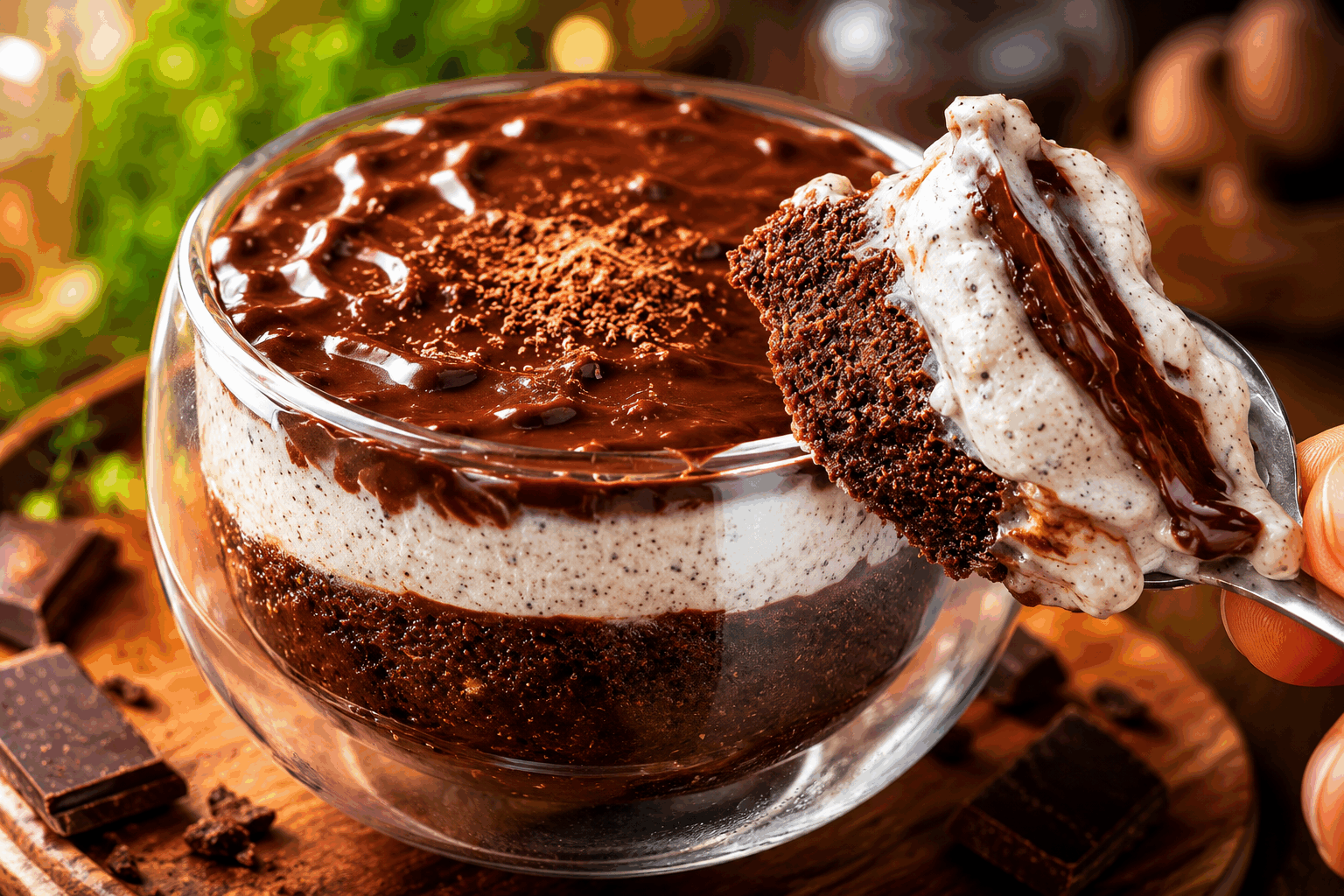 Gâteau au chocolat noisettes sans cuisson, prêt en 5 minutes chrono ! 🔥🍫