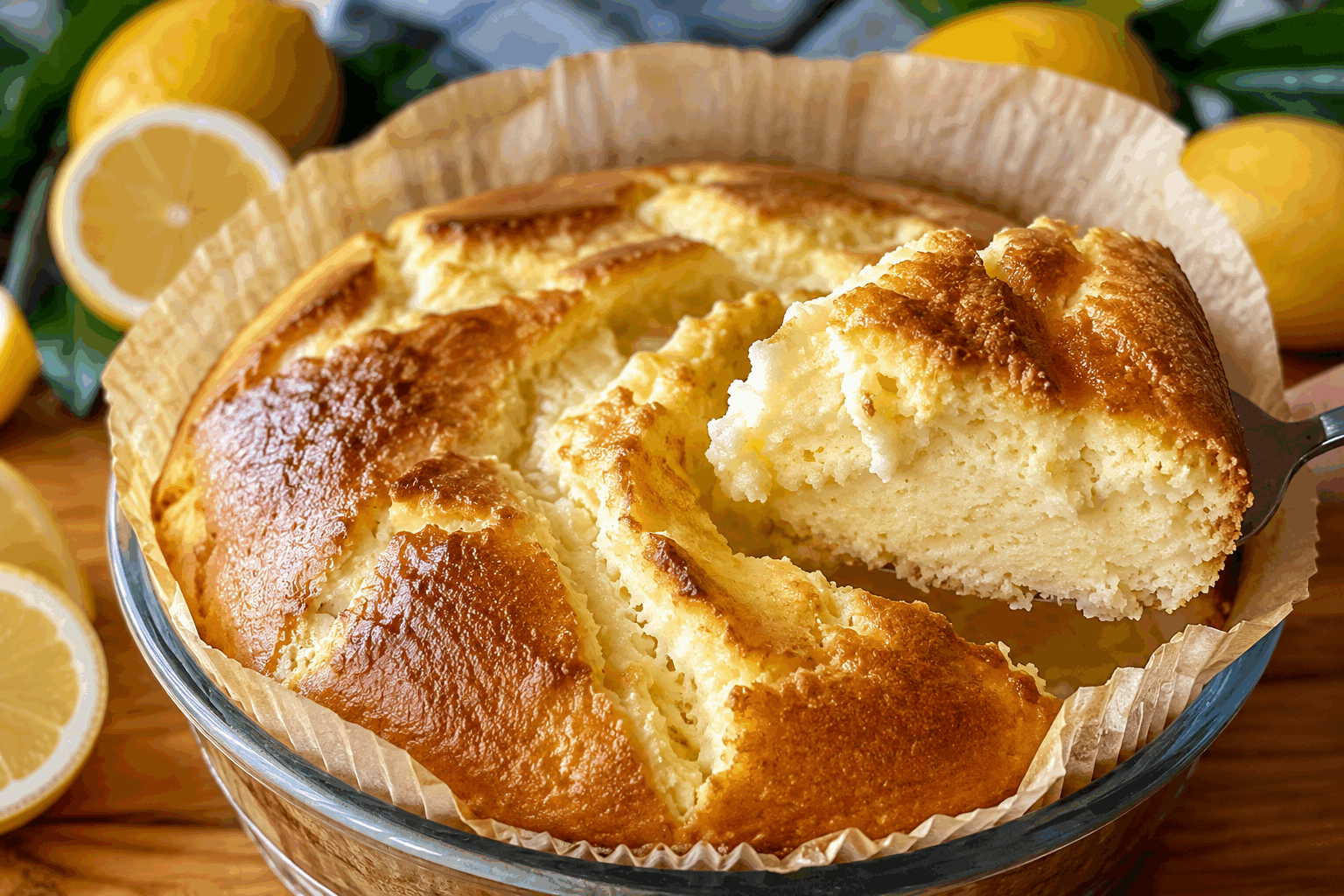 Gâteau au citron super moelleux sans farine ni gluten, prêt en 5 ingrédients seulement 🍋👌 Description Ce gâteau au citron est une délicieuse alternative sans gluten, parfaitement moelleux et léger. Sa texture fondante et son goût acidulé en font un dessert idéal pour toutes les occasions, de la pause goûter à la fin d’un repas en douceur. Simple et rapide à préparer, il ravira les amateurs de citron et ceux qui recherchent une recette sans farine classique. Informations Temps de préparation : 10 minutes Temps de cuisson : 30 minutes Nombre de portions : 6 personnes Difficulté : Facile Ingrédients Pour le gâteau 4 œufs 150 g de sucre en poudre 1 citron (jus et zeste) 100 g de poudre d’amandes 1 cuillère à café de levure chimique sans gluten Préparation Préchauffe le four à 180°C (thermostat 6). Sépare les blancs des jaunes d’œufs. Dans un saladier, fouette les jaunes avec le sucre jusqu’à ce que le mélange blanchisse et devienne mousseux. Ajoute le jus et le zeste finement râpé du citron au mélange, puis incorpore la poudre d’amandes et la levure chimique. Mélange soigneusement pour obtenir une pâte homogène. Monte les blancs en neige ferme avec une pincée de sel. Incorpore délicatement les blancs en neige au mélange précédent à l’aide d’une spatule, en soulevant la masse pour garder un maximum d’air. Verse la préparation dans un moule à gâteau préalablement beurré ou chemisé de papier cuisson. Enfourne pour environ 30 minutes. Vérifie la cuisson à l’aide d’un couteau : la lame doit ressortir propre. Laisse tiédir avant de démouler sur une grille. Astuces Pour un goût encore plus prononcé, ajoute une pincée de vanille en poudre ou un peu de zeste d’orange. Utilise un citron bio pour pouvoir zester la peau sans risques. Veille à bien monter les blancs en neige ferme pour que le gâteau soit aéré et léger. Consomme ce gâteau rapidement ou conserve-le au frais emballé pour préserver sa fraîcheur. Service Servez ce gâteau au citron nature, accompagné d’un thé ou d’une tasse de café. Il peut aussi être nappé d’un peu de sucre glace ou de crème fouettée légère pour une présentation plus gourmande. Idéal pour un goûter simple, un brunch ou en dessert léger après un repas copieux.