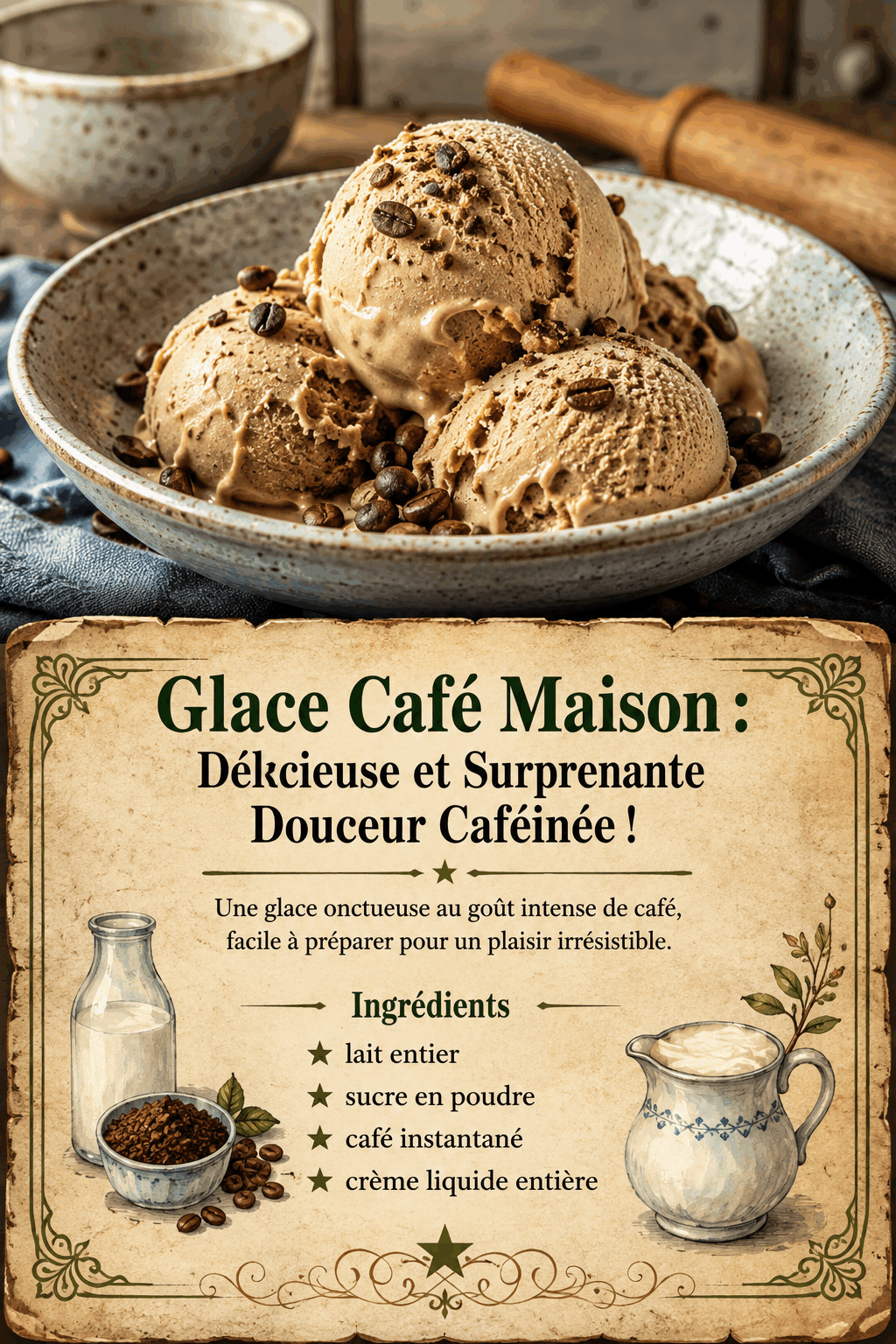Glace Café Maison : Délicieuse et Surprenante Douceur Caféinée !