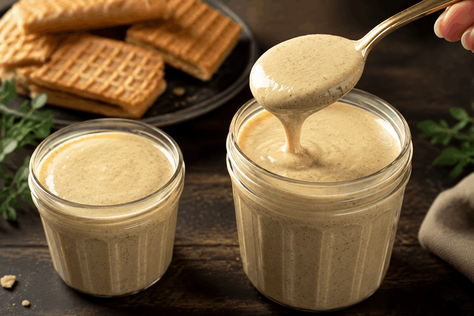 La recette secrète de la pâte à tartiner El Mordjene, prête en 5 minutes ✨ Description Découvrez cette pâte à tartiner maison ultra-rapide, alliant douceur et gourmandise, parfaite pour les petits déjeuners et goûters. Inspirée d’une recette secrète traditionnelle, elle combine le croquant des noisettes torréfiées à la douceur d’un chocolat onctueux. Simple et rapide à préparer, elle ravira petits et grands pour toutes les envies sucrées. Informations Temps de préparation : 5 minutes Temps de cuisson : 5 minutes (pour torréfier les noisettes) Nombre de portions : 6 personnes Difficulté : Facile Ingrédients Pour la pâte à tartiner 150 g de noisettes entières 120 g de chocolat au lait (ou noir selon préférence) 50 g de sucre glace 50 ml d’huile de noisette (ou huile neutre) 1 cuillère à café d’extrait de vanille 1 pincée de sel fin Préparation Préchauffe le four à 180°C. Étale les noisettes sur une plaque et torréfie-les pendant 5 minutes jusqu’à ce qu’elles soient dorées et parfumées. Retire les noisettes du four et frotte-les entre tes mains ou dans un torchon pour enlever la peau fine. Dans un robot mixeur, ajoute les noisettes torréfiées et mixe jusqu’à obtenir une pâte granuleuse. Ajoute le chocolat coupé en morceaux, le sucre glace, l’huile, l’extrait de vanille et la pincée de sel. Mixez à nouveau jusqu’à obtenir une texture onctueuse, lisse et légèrement brillante, en raclant les parois si besoin. Astuces Pour une version plus légère, remplace le chocolat au lait par du chocolat noir à 70 %. Si la pâte est trop épaisse, ajoute un peu d’huile progressivement pour ajuster la consistance. Conserve la pâte à tartiner au réfrigérateur dans un pot hermétique et laisse-la revenir à température ambiante avant de tartiner. Tu peux varier la recette en ajoutant une cuillère de miel pour plus de douceur naturelle. Service Servez cette pâte à tartiner El Mordjene généreusement sur du pain frais, des crêpes ou des pancakes. Parfaite au petit-déjeuner comme au goûter, elle s’invite aussi facilement dans des recettes de gâteaux ou de verrines gourmandes. Régalez-vous avec cette douceur maison rapide et pleine de caractère !
